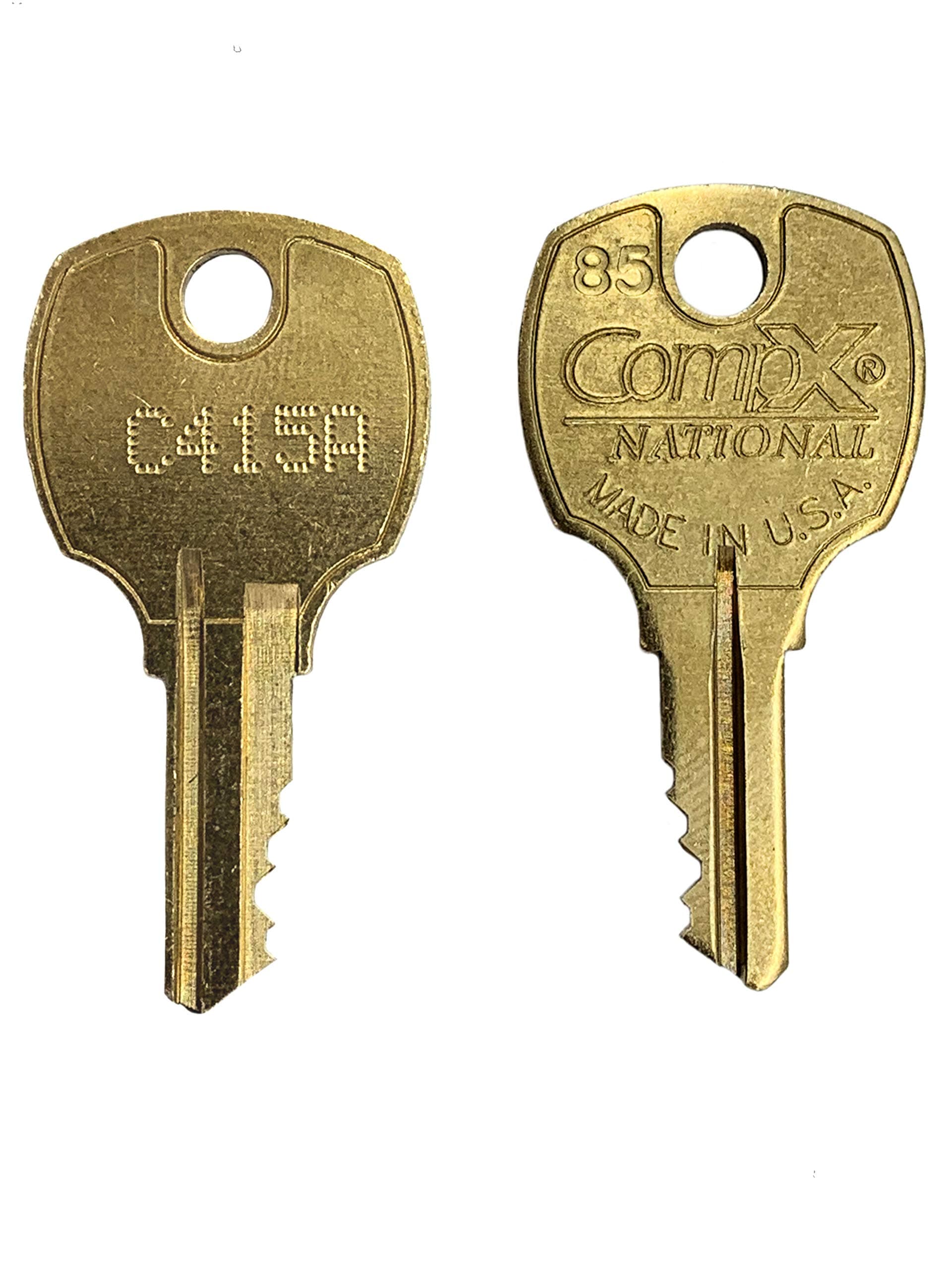 C415A Keys-(2 Keys Only) for Stock Locks, Cam Locks