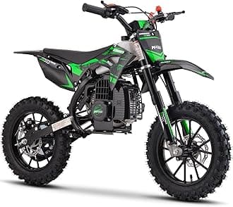 MotoTec Thunder 50cc 2-Stroke Kids Gas Dirt Bike Green