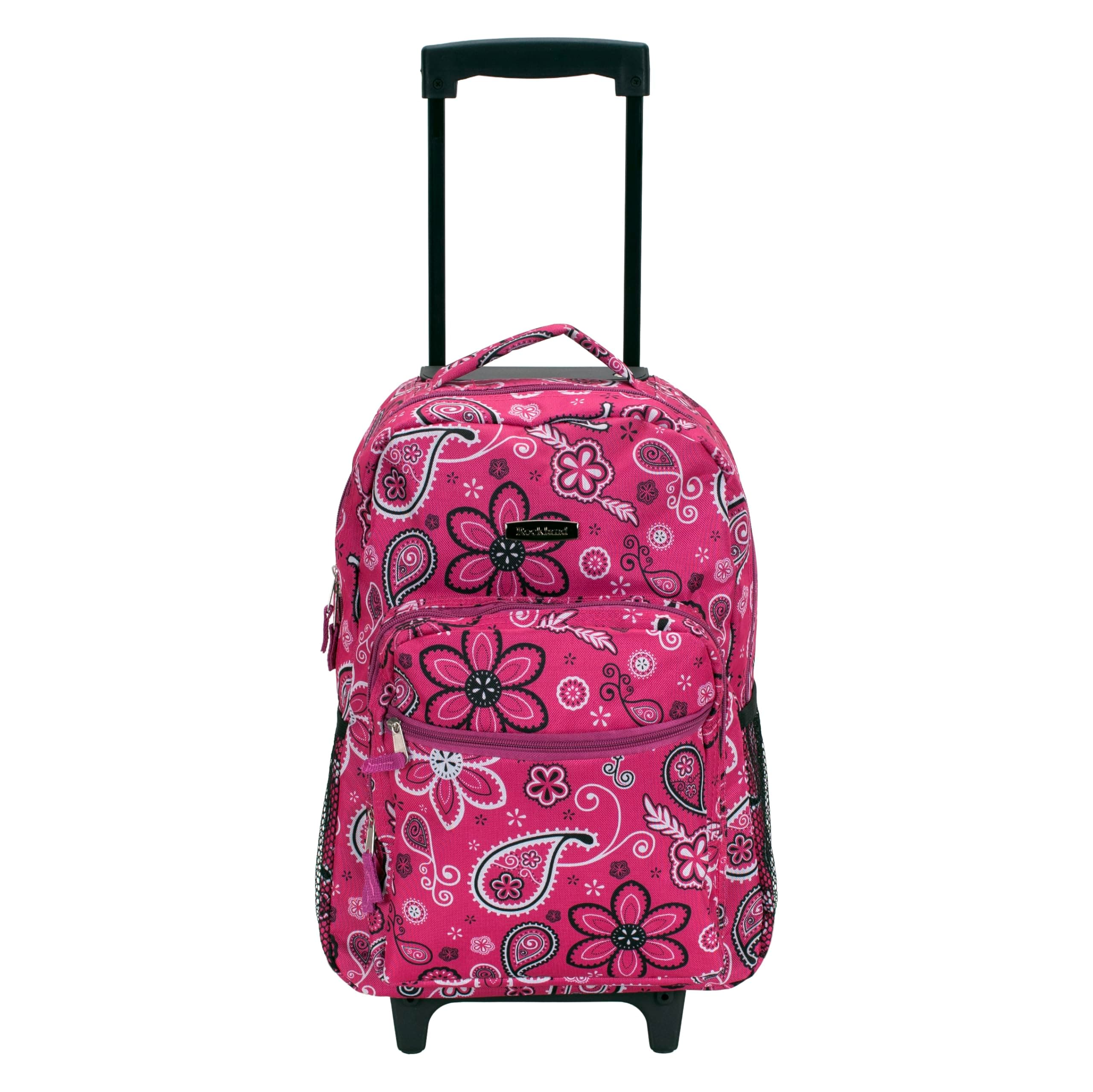 Double Handle 17" Rolling Backpack, Bandana