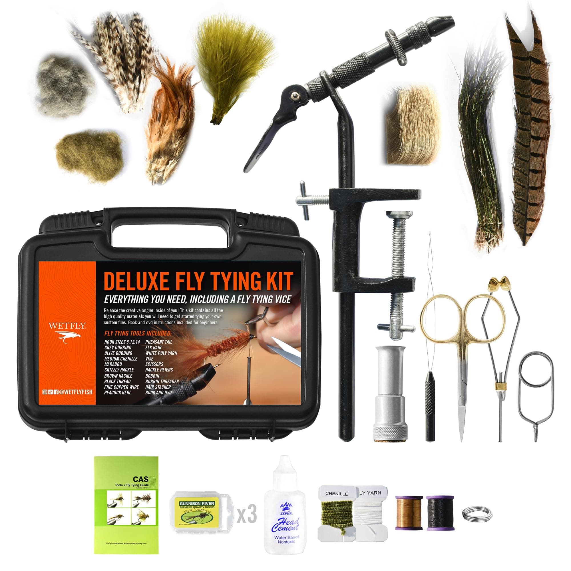 Creative Angler Deluxe Fly Tying Kit For Tying Flies