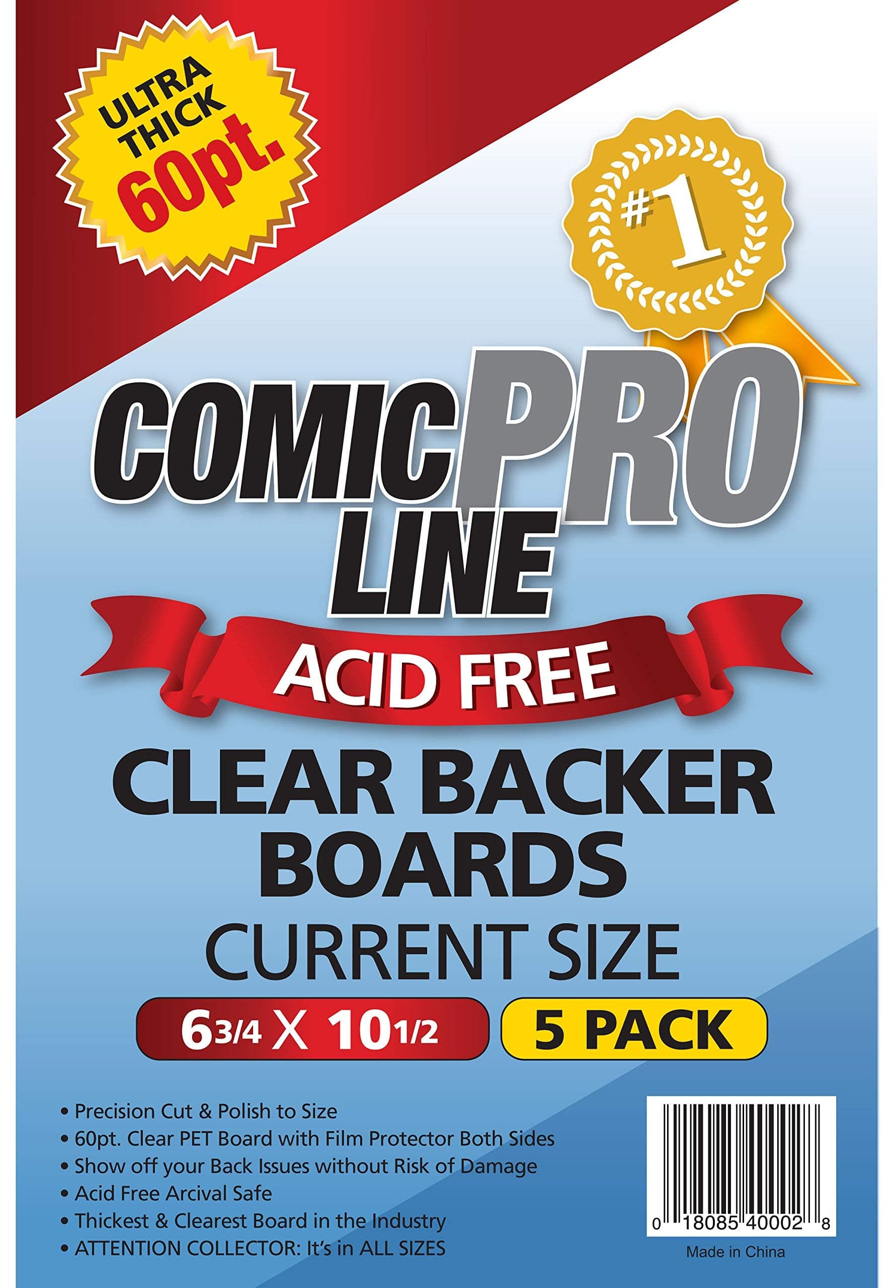 Backer Boards Ultra Thick 60pt Current Size Measures 6-3/4 x 10-1/2 [5 Pack].