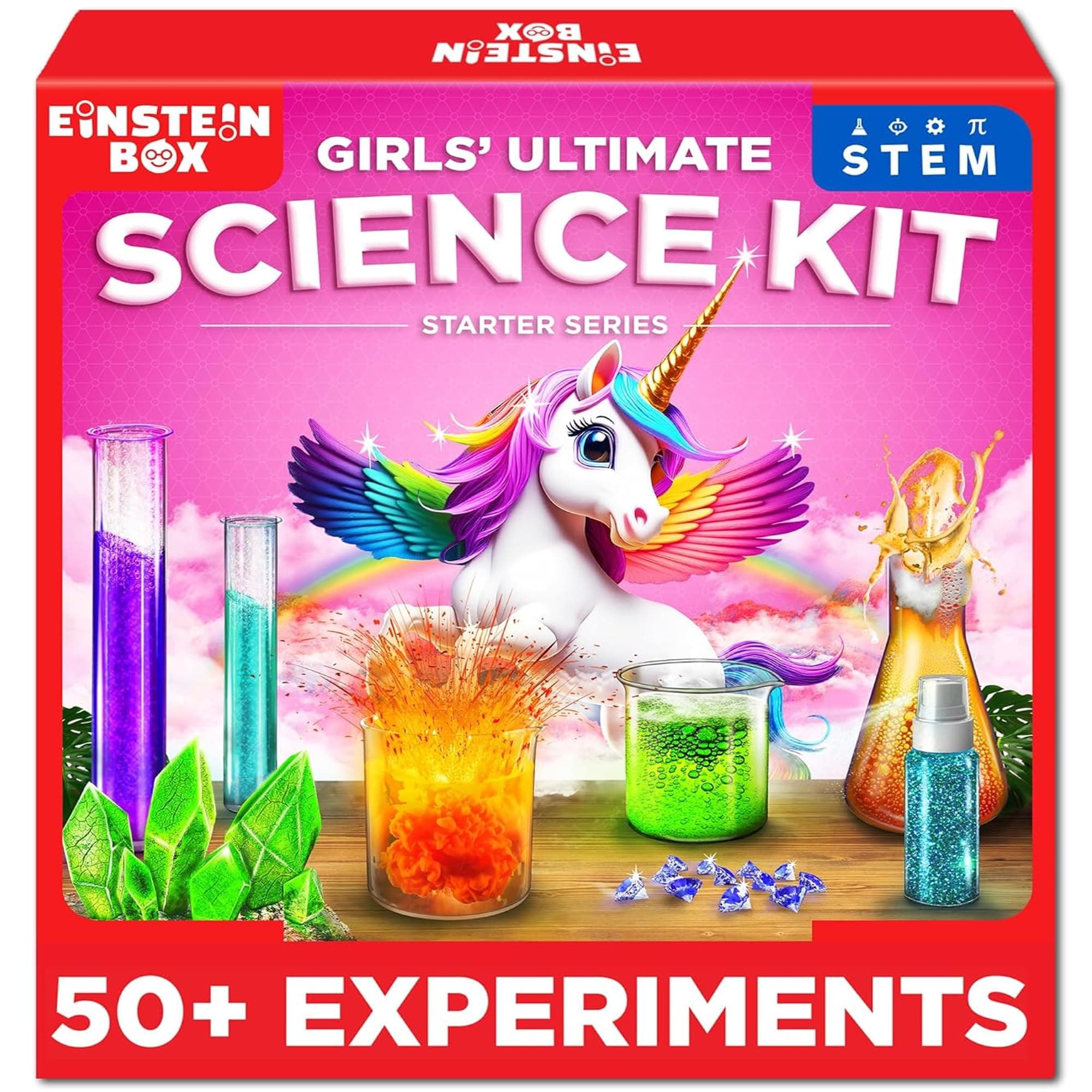 Einstein Box Ultimate Girls' Science Starter Kit for 8+ Years Old | Gift & Toys for Girls Age 8-15 Years | Amazing Science Experiments, STEM Projects & STEM Toys | Birthday Gift Ideas