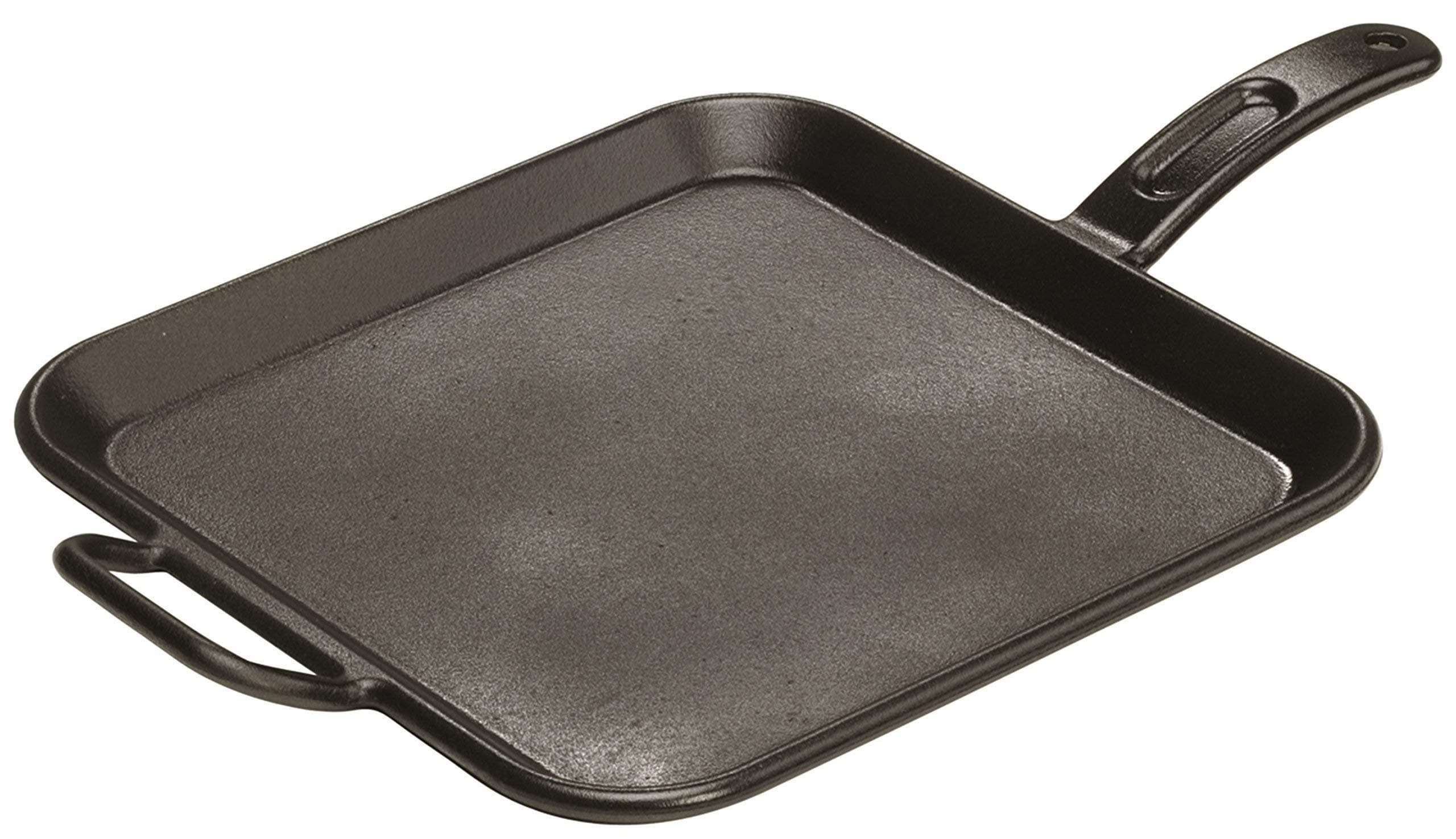 BOLD 12 Inch Seasoned Cast Iron Square Griddle, Design-Forward Cookware