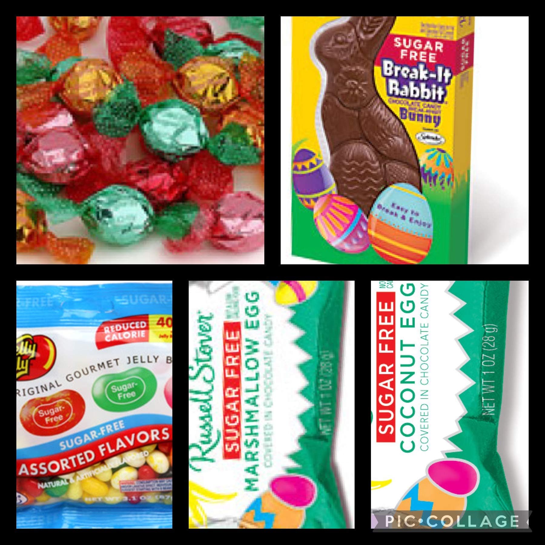 Sugar Free Diabetic Candy Easter Bunny bundle 2 - Diabetic Friendly Chocolate & Candy