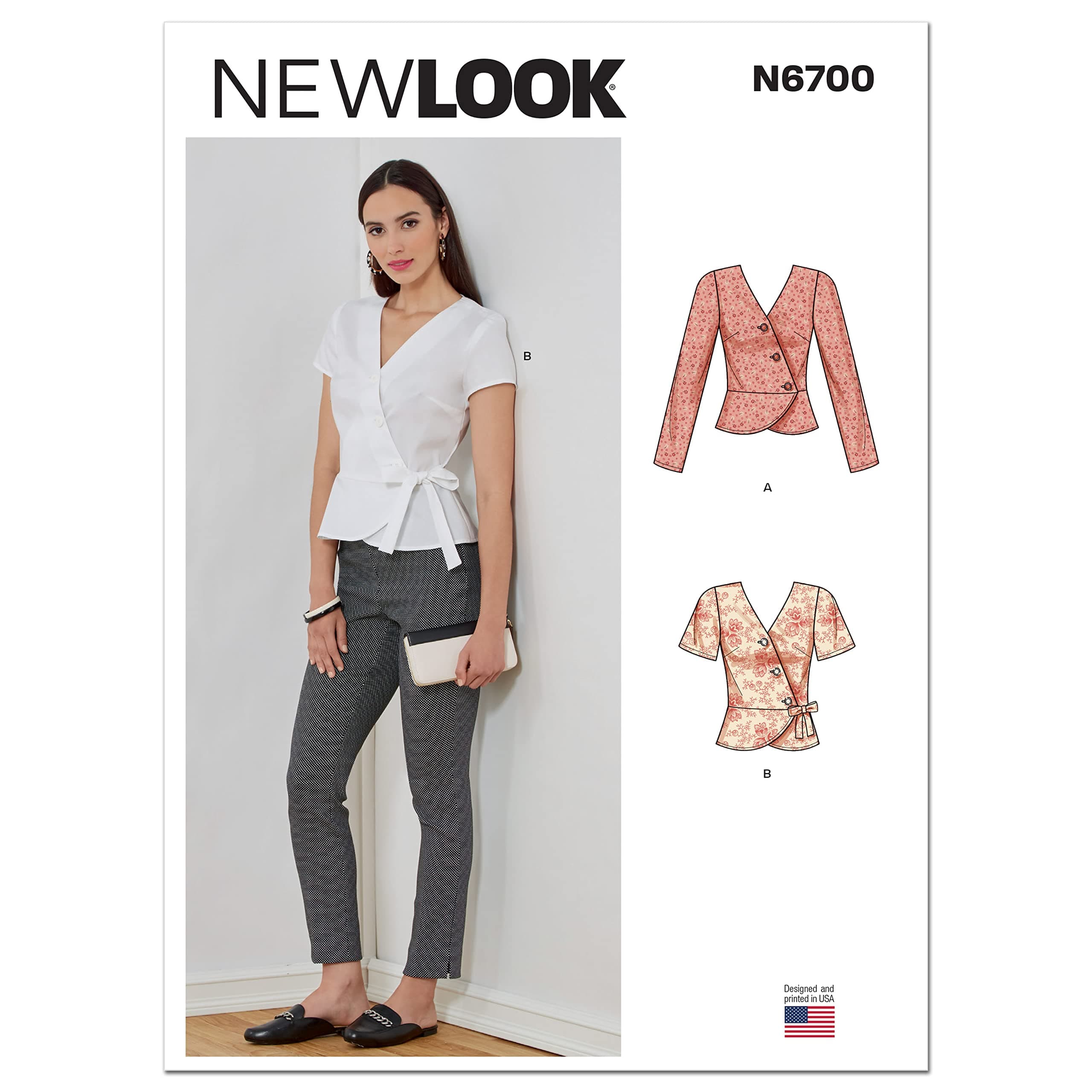 UN6698A Misses' Top Sewing Pattern Kit, Code N6700, Sizes 6-8-10-12-14-16-18