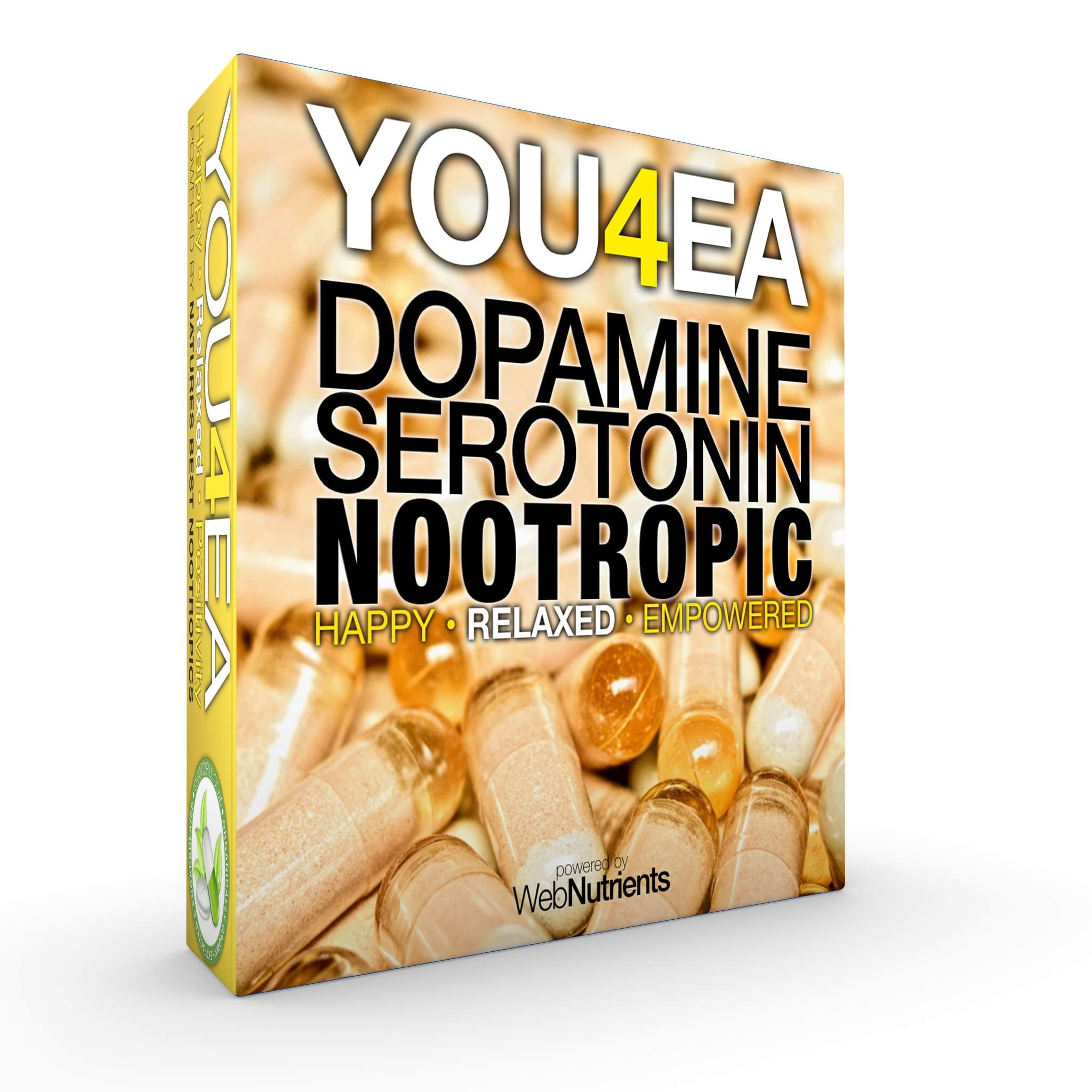 #1 Mood Enhancing Nootropic Stack -YOU4EA - The World’s Most Bioavailable, Effective, Long-Lasting MAOi Mood Enhancing Stack. All Natural. Guaranteed Effective. (15)