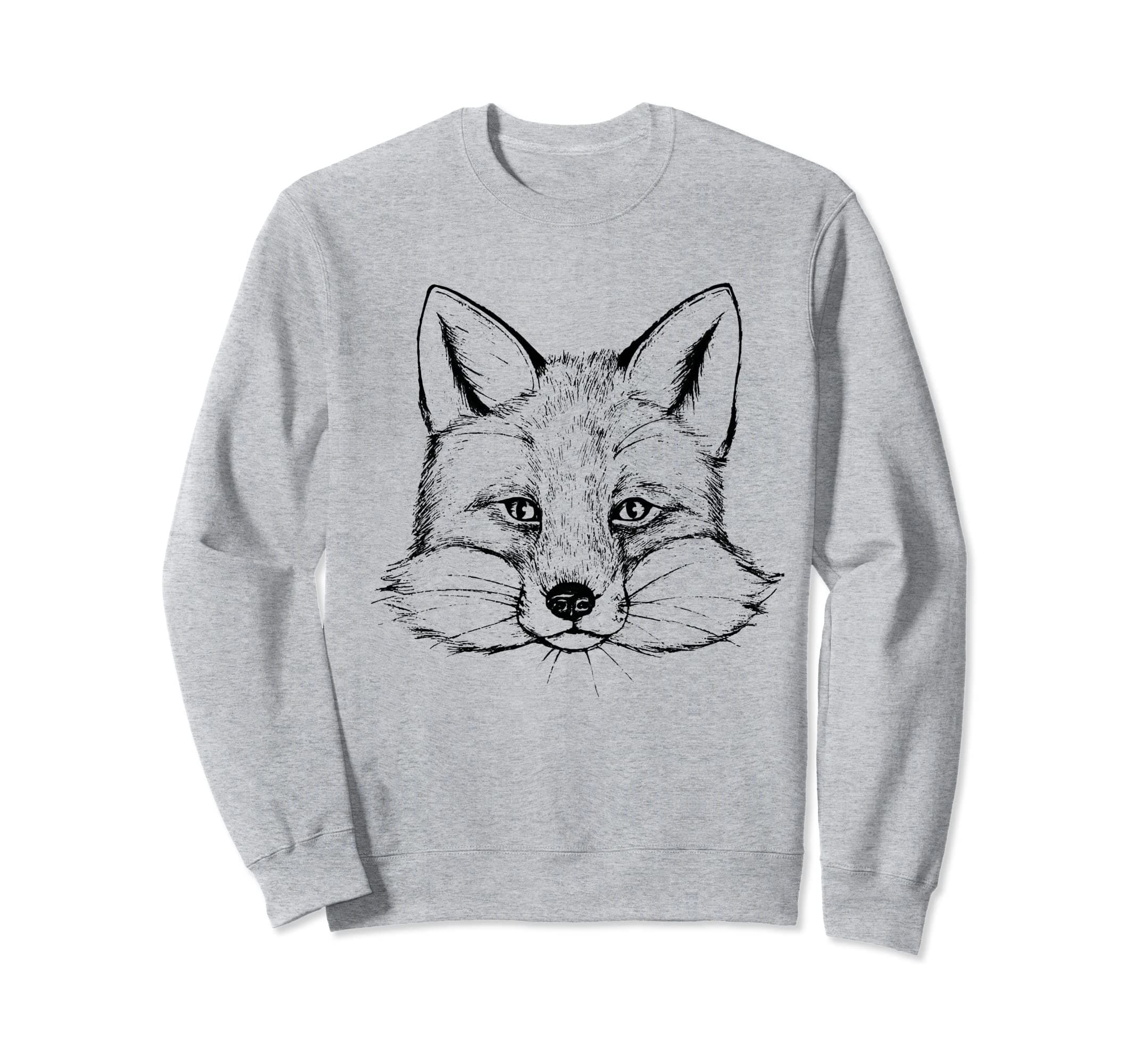 Fox face painted, hand-ground shirt drawing Sweatshirt