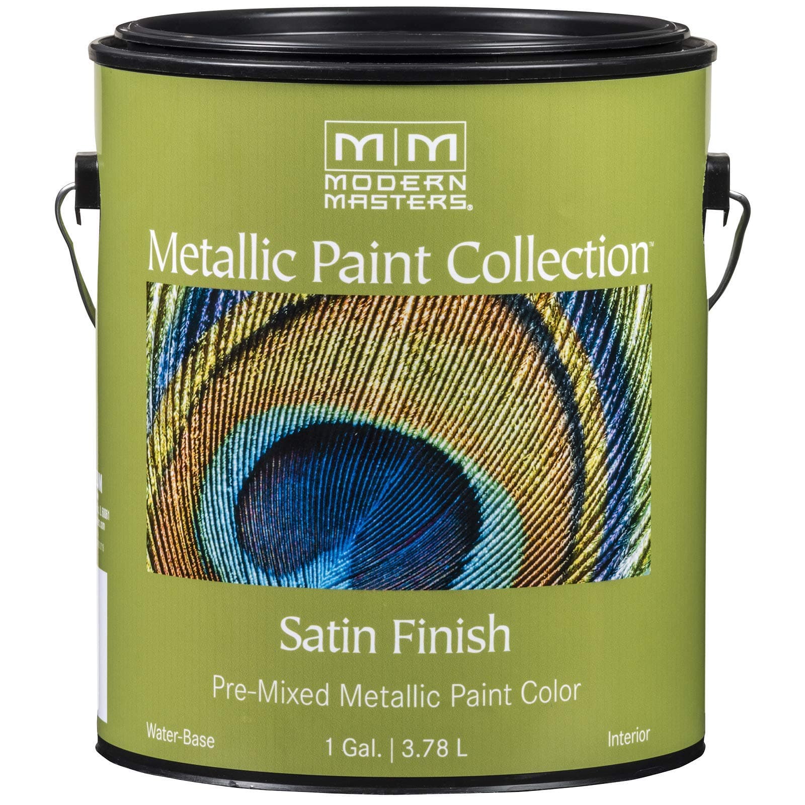 Modern Masters Rust-Oleum Interior/Exterior Metallic Paint for Wall & Furniture (Satin Silver - 3.78 Liters)
