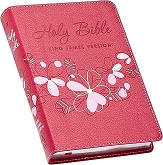 KJV Holy Bible, Compact Faux Leather Red Letter Edition - Ribbon Marker, King James Version, Pink (KJV Compact Editions)