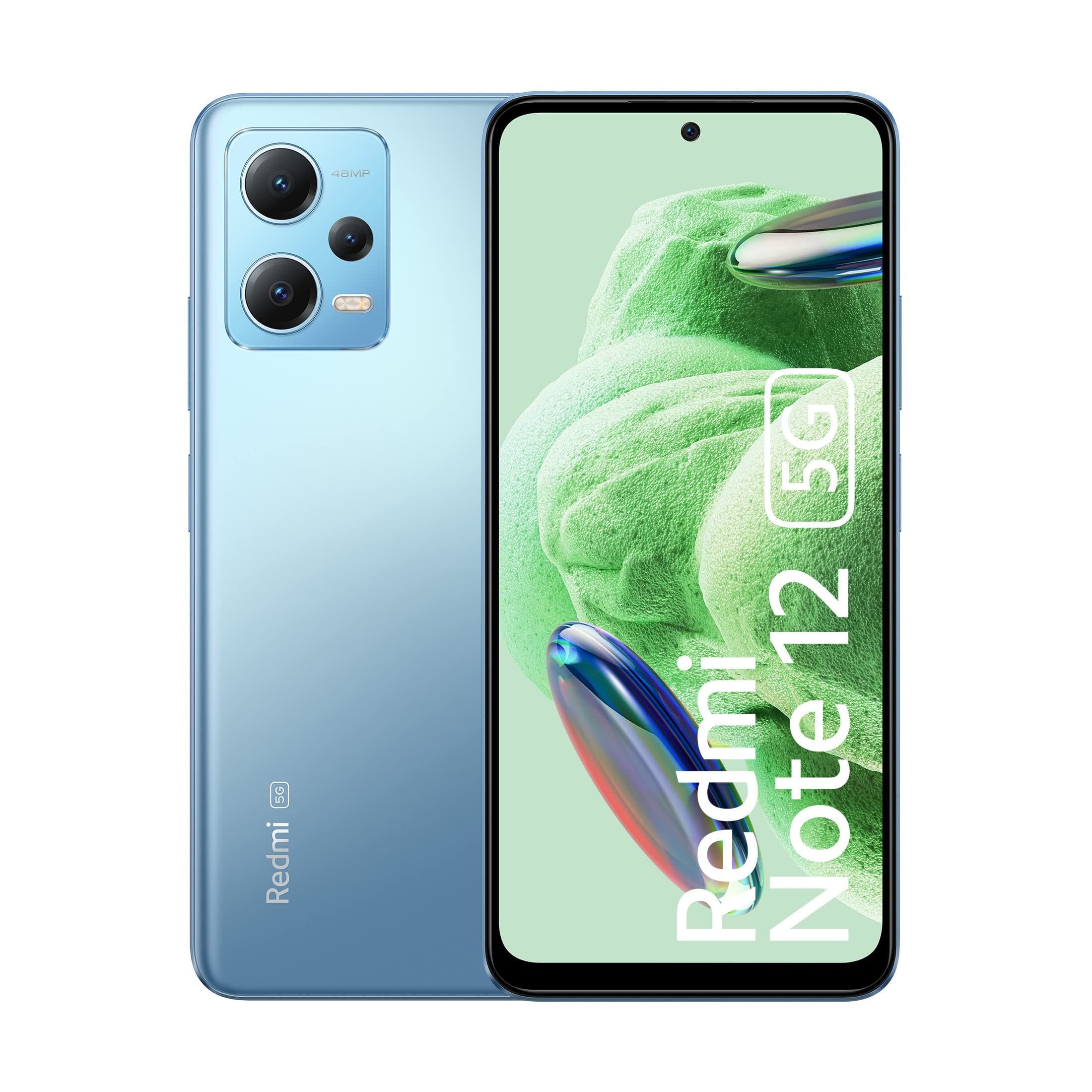 Redmi Xiaomi Note 12 5g (for Tmobile Mint Tello & Global) (128Gb + 6Gb) Factory Unlocked 6.67 48Mp Triple Camera (Mystique Blue)