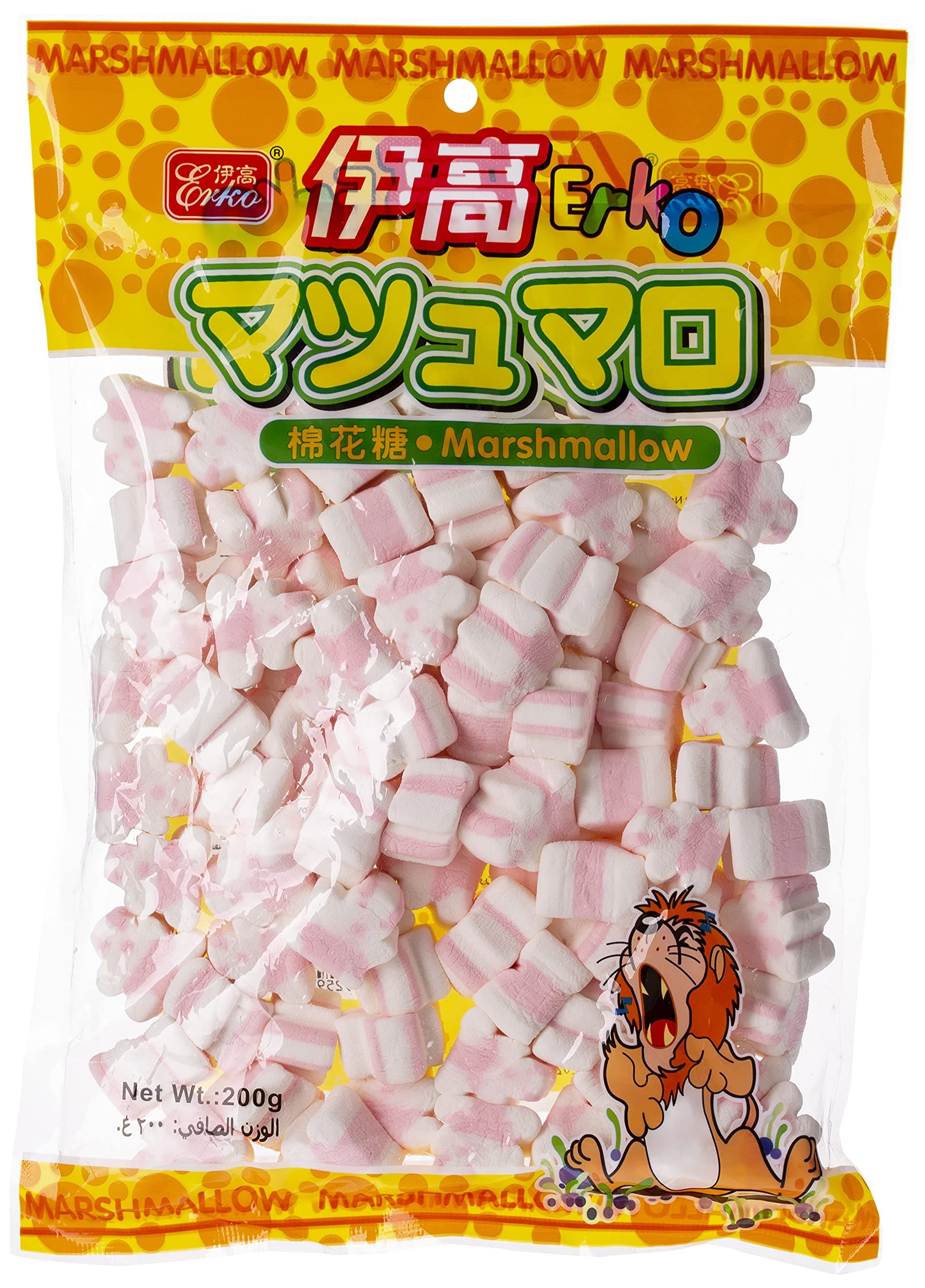 Erko Bear Shape Marshmallow, 200 Gm