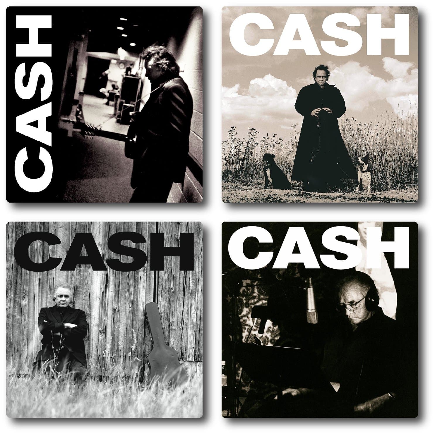Johnny Cash Coaster 4 Piece Coaster Set 2