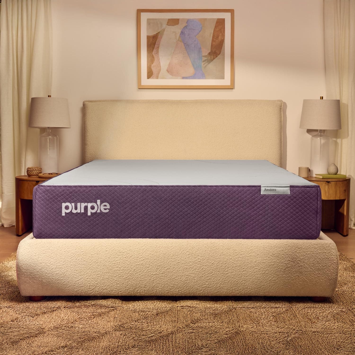 Purple Restore Mattress (Soft) – Split King, GelFlex Grid, Better Than Memory Foam, Temperature Neutral, Responsiveness, Breathability, Made in USA