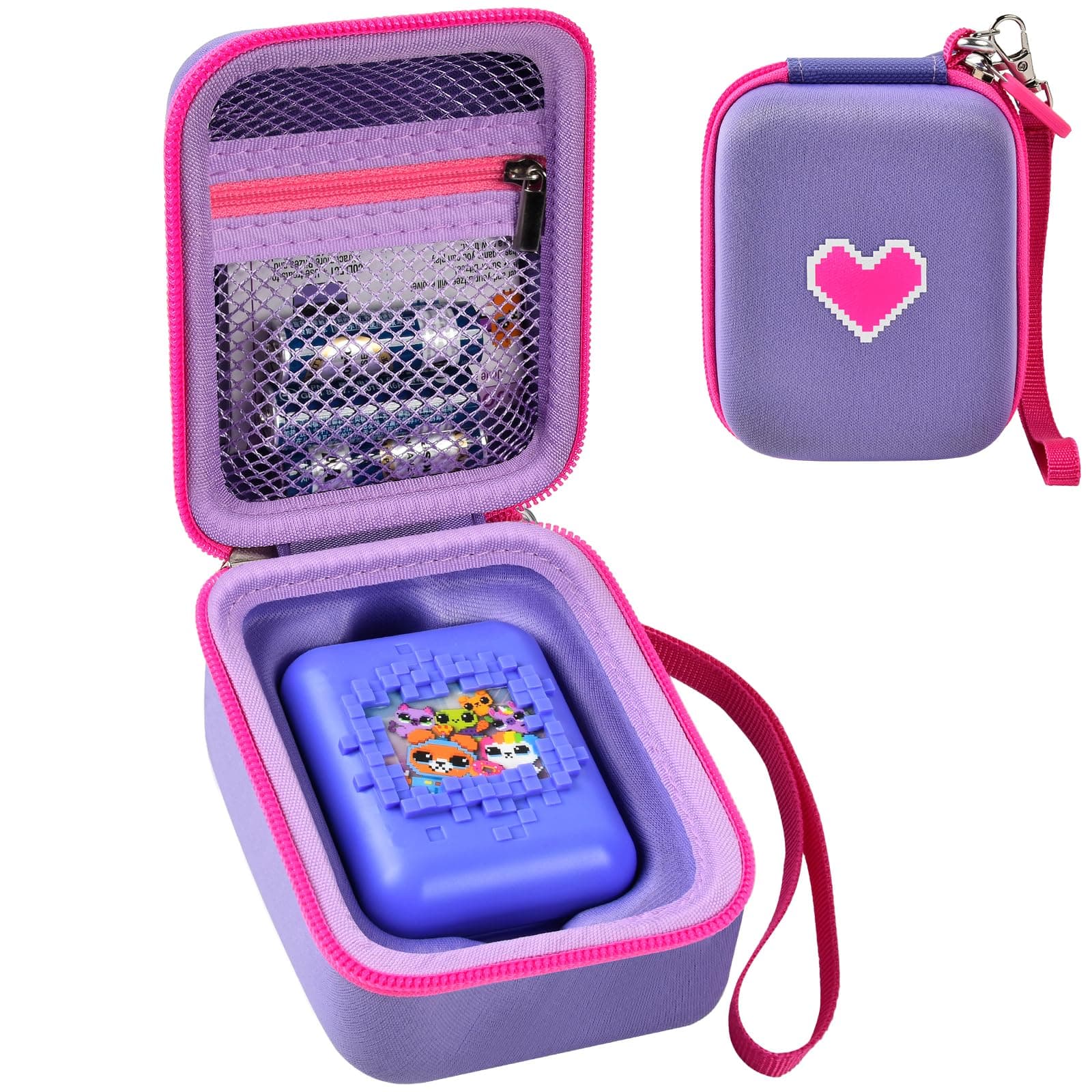 Case for Bitzee Interactive Toy Digital Pet and Case, Toys Hard Carrying Holder for Virtual Electronic Pets React to Touch, Protective Container for AA Batteries and Other Accessories (Box Only)