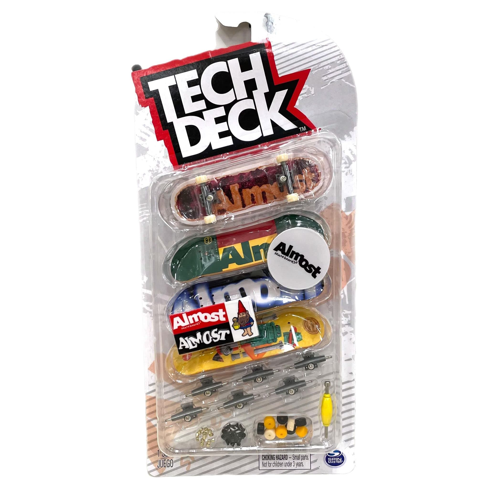 TECH DECKSk8shop Bonus Pack Mini Finger Skateboard Multi Pack 2022 Series (Almost (4 Pack))