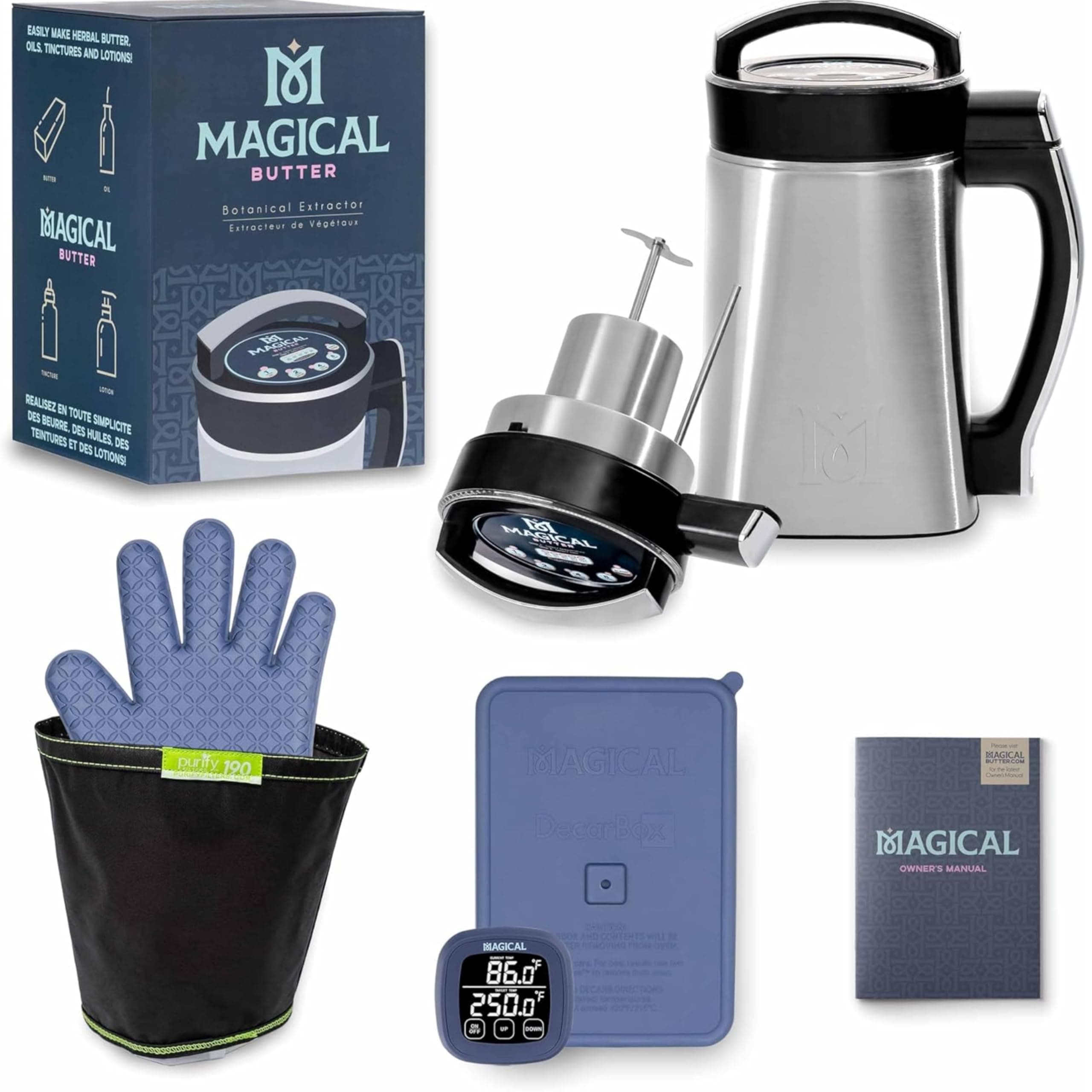Magical Butter Decarb Bundle – MB2e Infusion Machine & DecarBox – Complete Decarboxylation & Infusion System for Oils, Butters & Tinctures