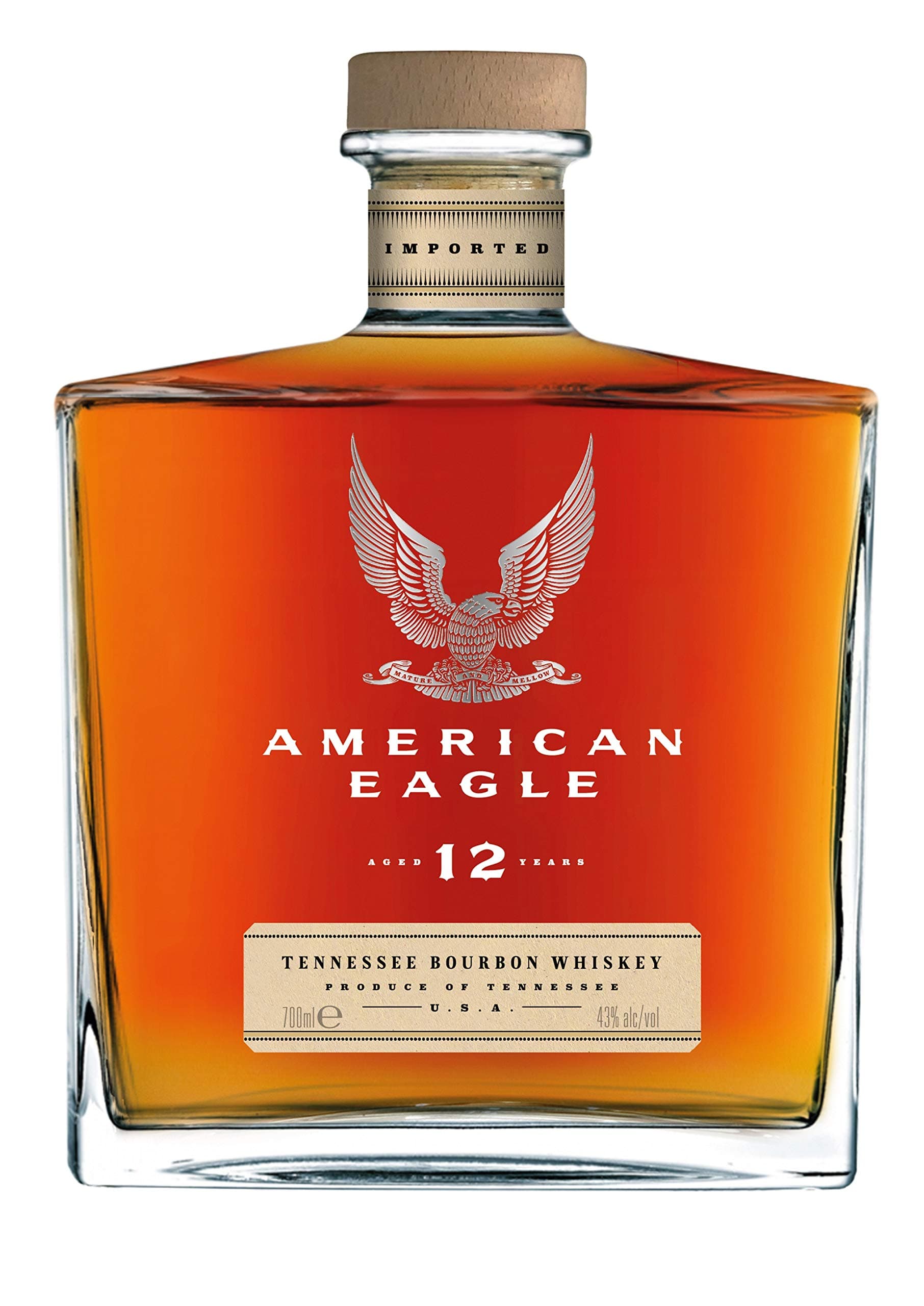 American Eagle 12 Years Old Bourbon Whiskey, 70 cl