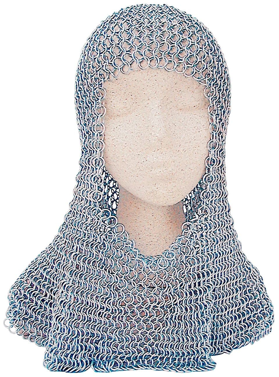 Chainmail Coif Butted Steel Rings