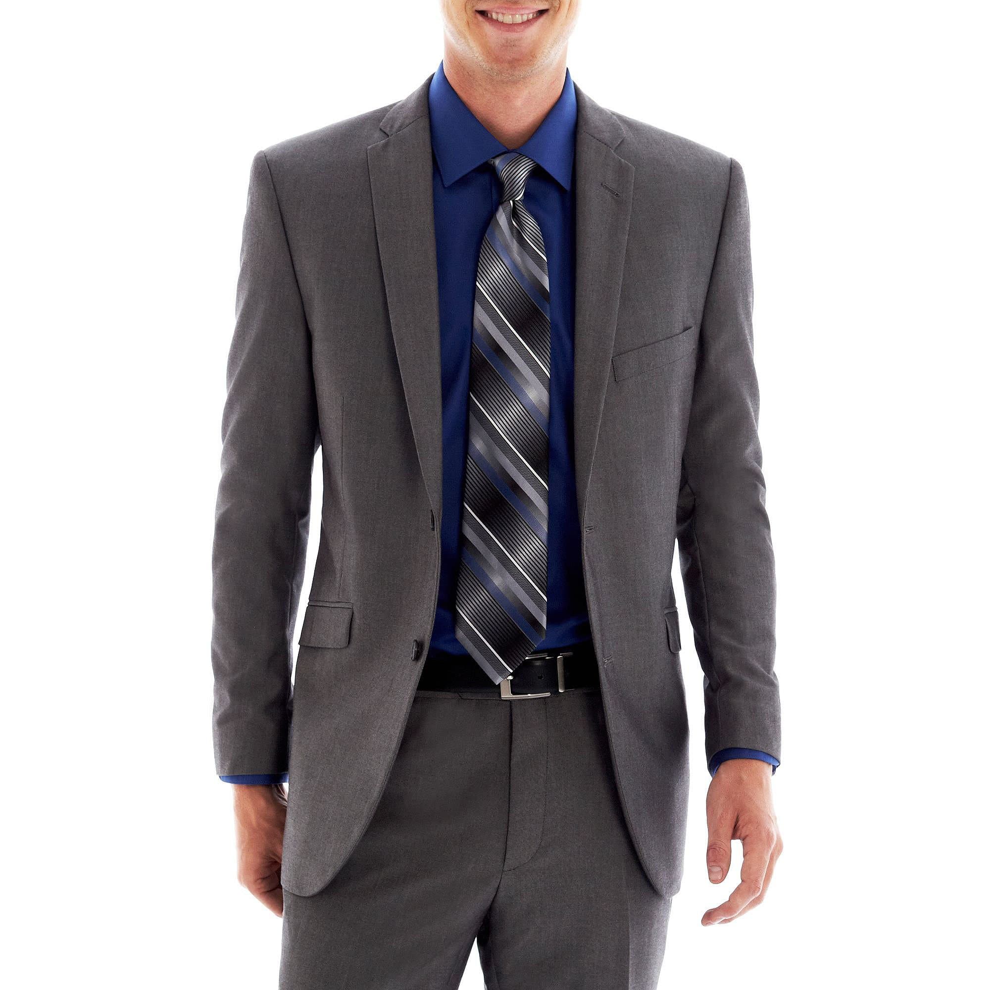 Adolfo Men's Slim Fit Micro Tech Suit Jacket