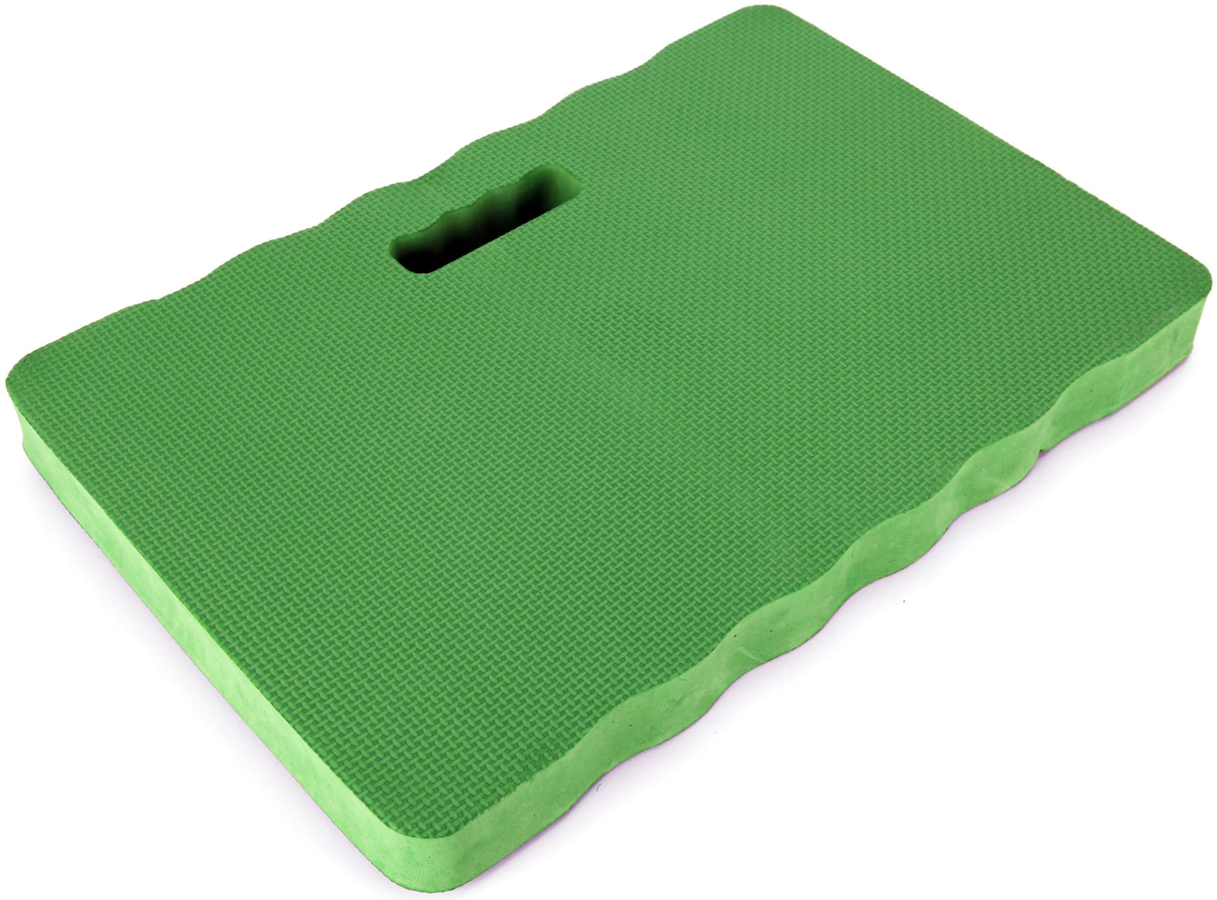 Foam Kneeling Pad - Extra Thick (1.5") Waterproof High-Density Foam Kneeling Mat for Gardening, Exercise, Machine Repairs, Baby Bath, and Outdoor Seating Cushion at Concerts and Games - Green