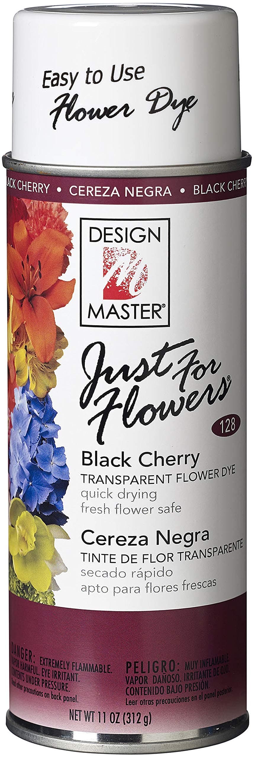 128 Just for Flowers Spray Dye, Black Cherry