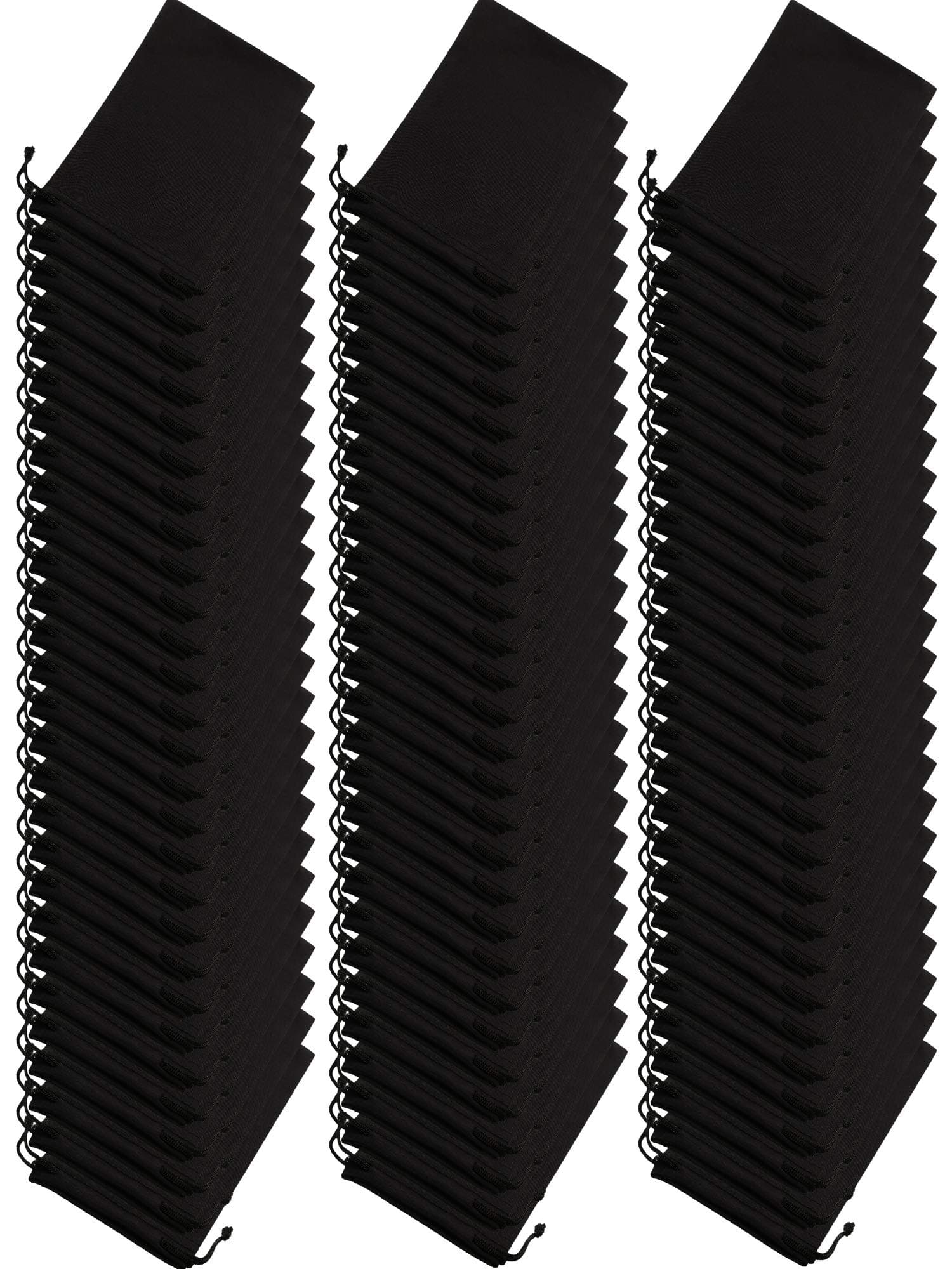 Frienda 100 Pack Soft Sunglasses Pouch Bulk Microfiber Sunglasses Case Eyeglasses Sleeve with 2 Cleaning Cloth for Storage