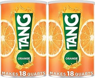 Orange Naturally Flavored Powdered Soft Drink Mix, 2 ct Pack, 58.9 oz Canisters