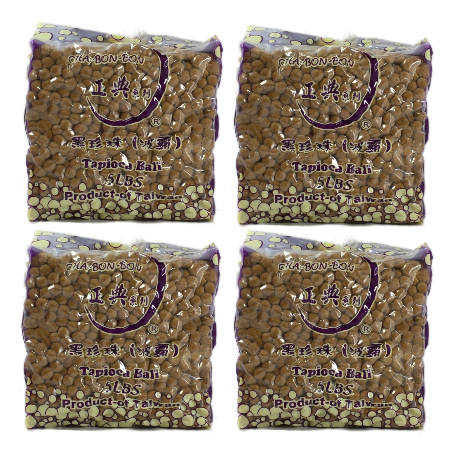 ChaBonBon Black Tapioca Boba Bubble Tea Pearls 5lb / 2.2 Kilo