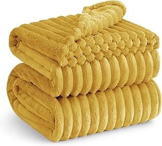 Bedsure Honey Fleece Blanket for Couch - Super Soft Cozy King Blankets for Women, Cute Small Throws for Girls, 108x90 Inches