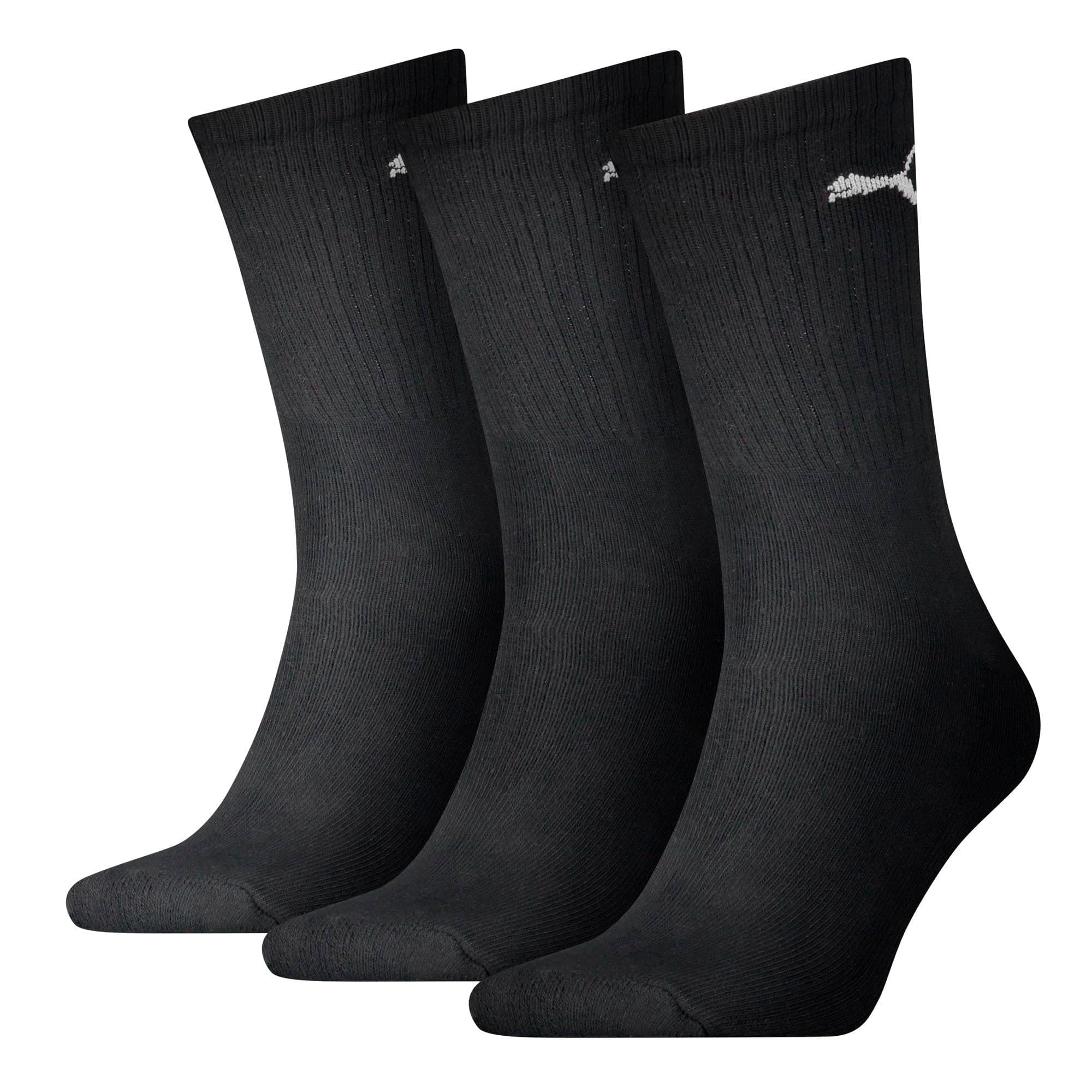 Unisex Crew Socks, Black 200, M UK