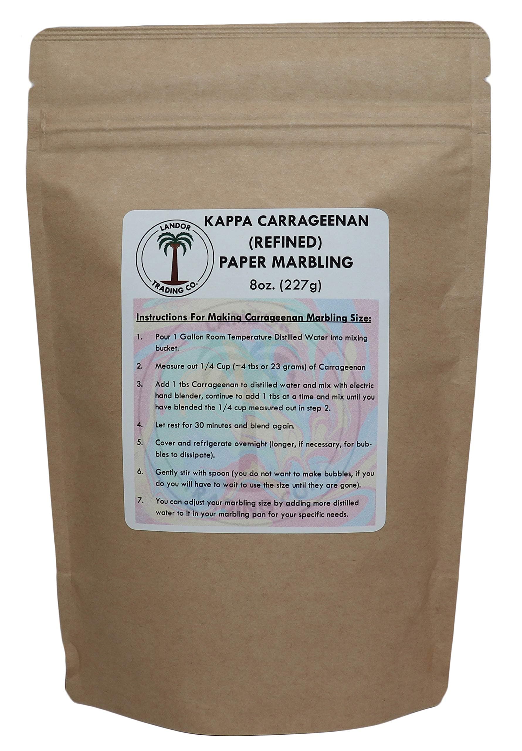 Carrageenan - Paper Marbling - 8 Ounces