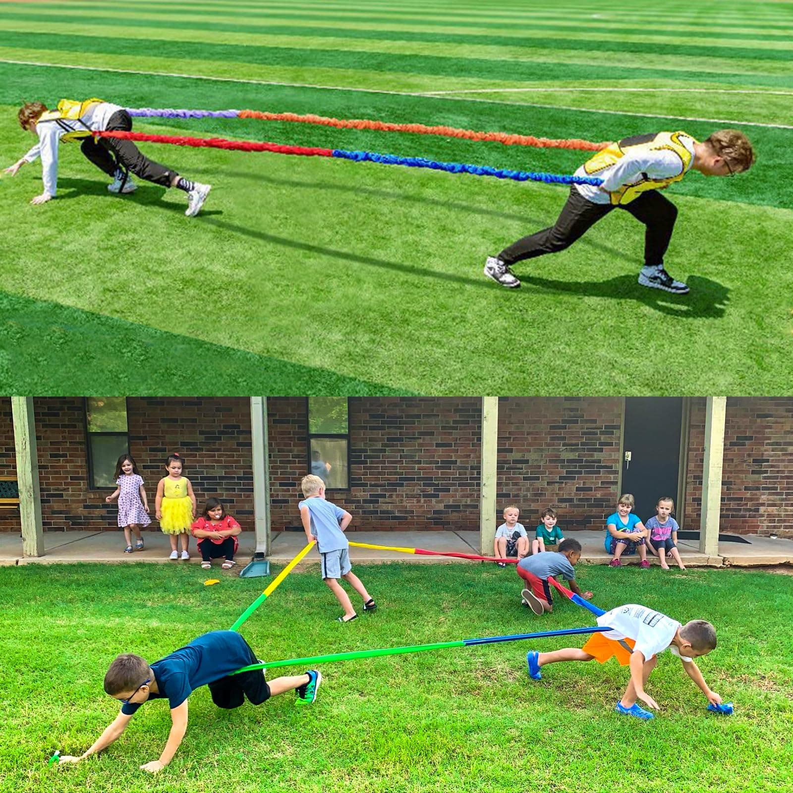 Elastic Fleece Cooperative Stretchy Band Integrations Dynamic Movement Exercise Stretchier Latex 12 Feet Creative Moving Prop for Group Activities Special Needs Large Motor Coordination