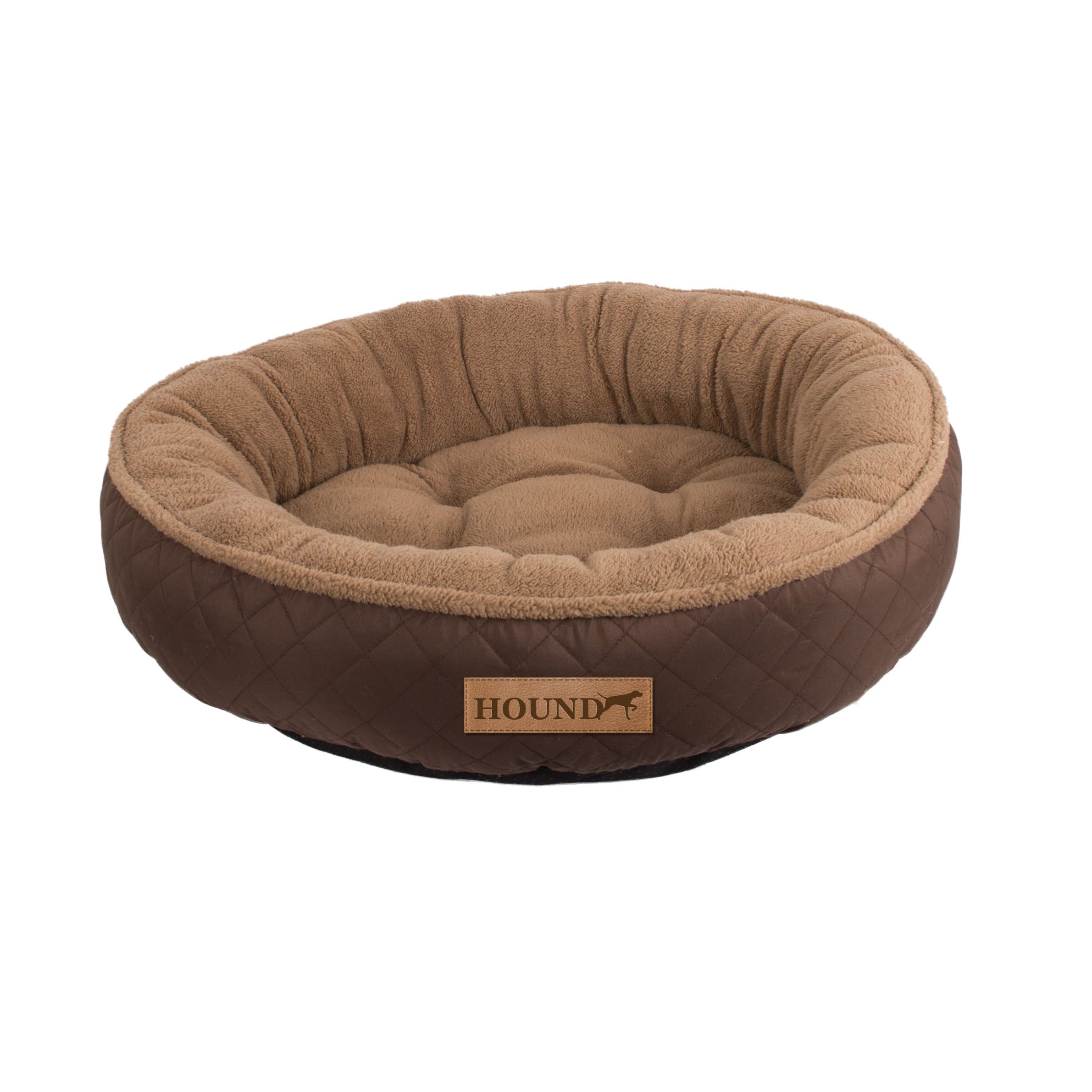 Hound Brown Donut Dog Bed, Large
