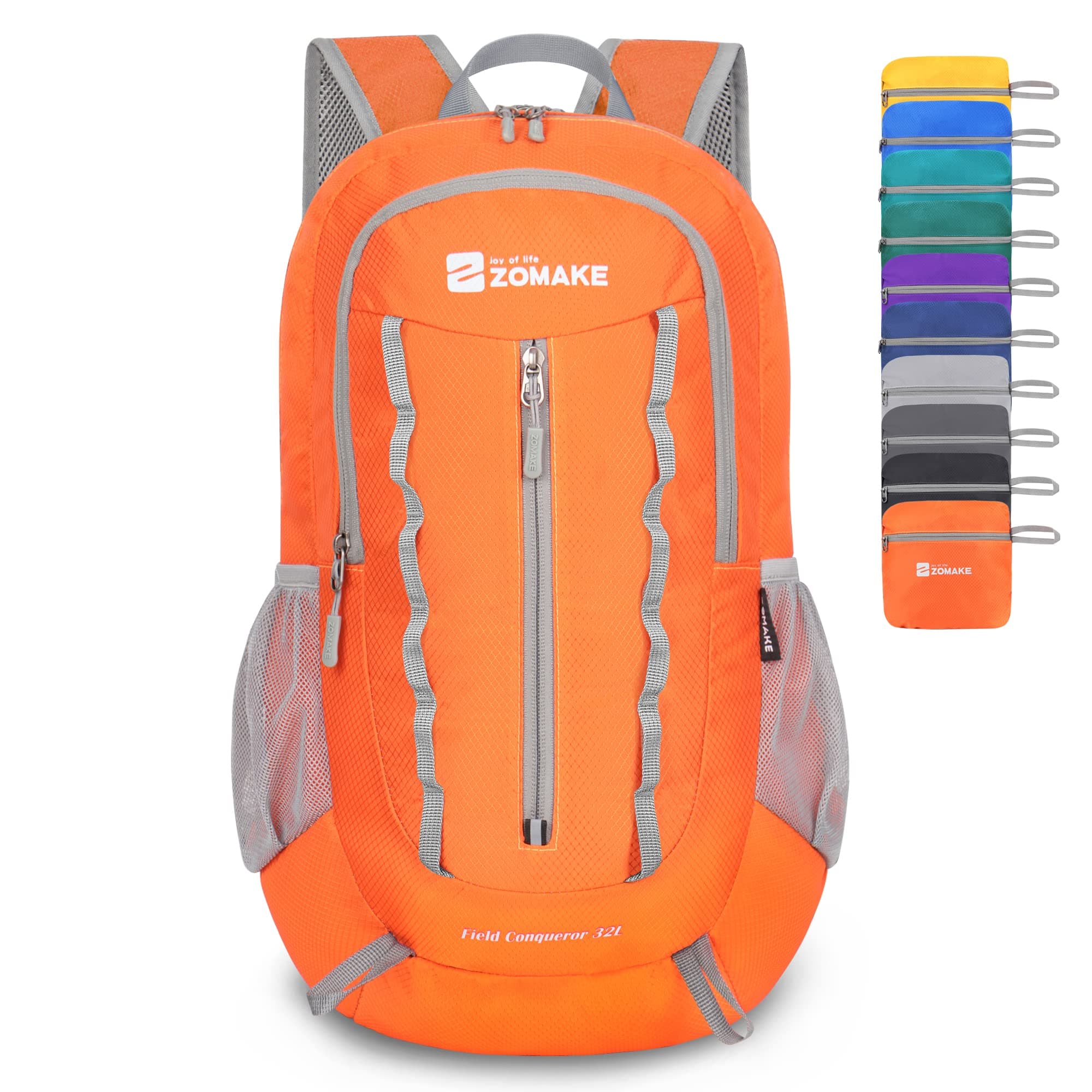 ZOMAKE Foldable Backpack 32L,Lightweight Rucksack Small backpacks Water Resistant for Travel Hiking Camping Walking Men Women