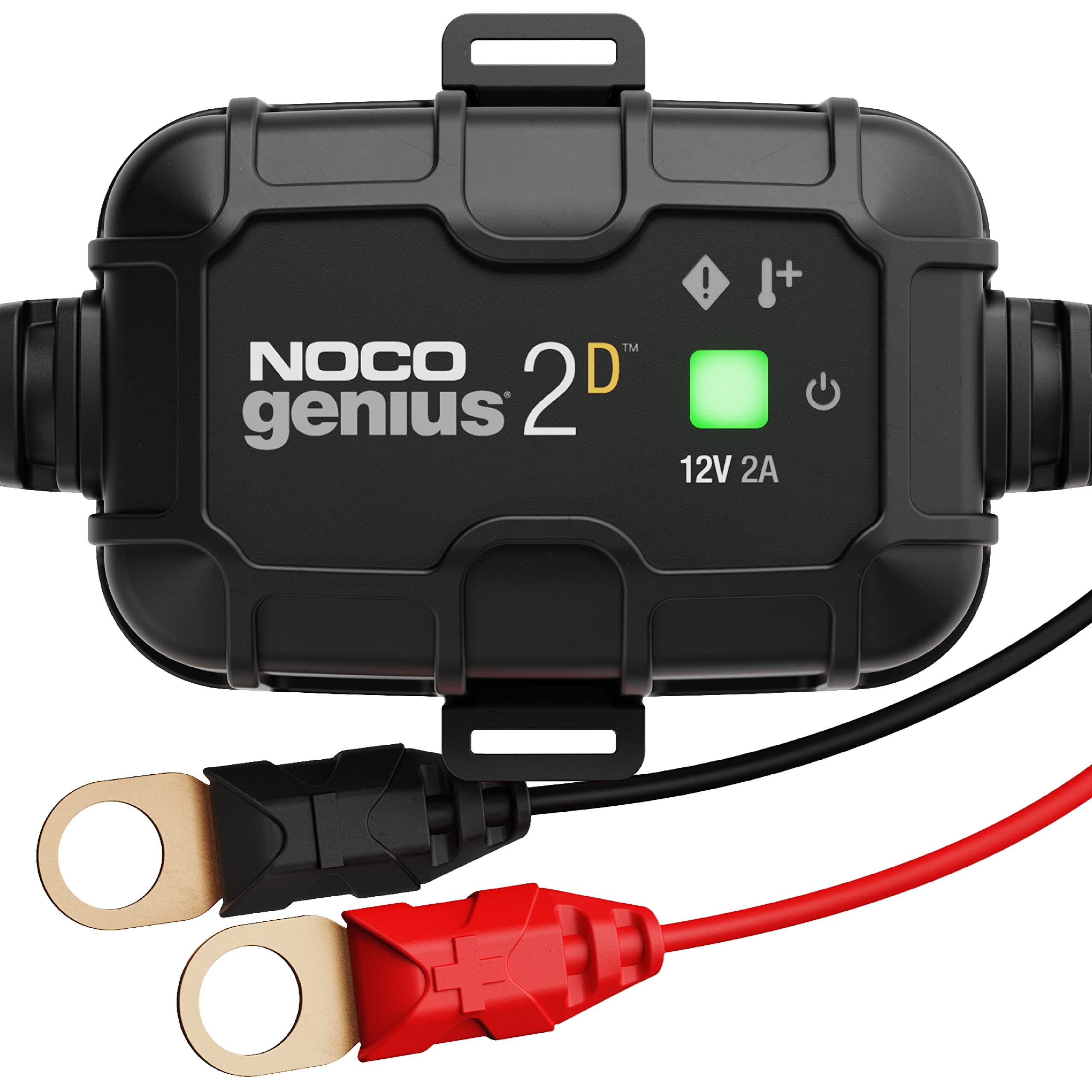 NOCO New Genius GENIUS2D | 12V 2-Amp | Direct-Mount Battery Charger + Maintainer