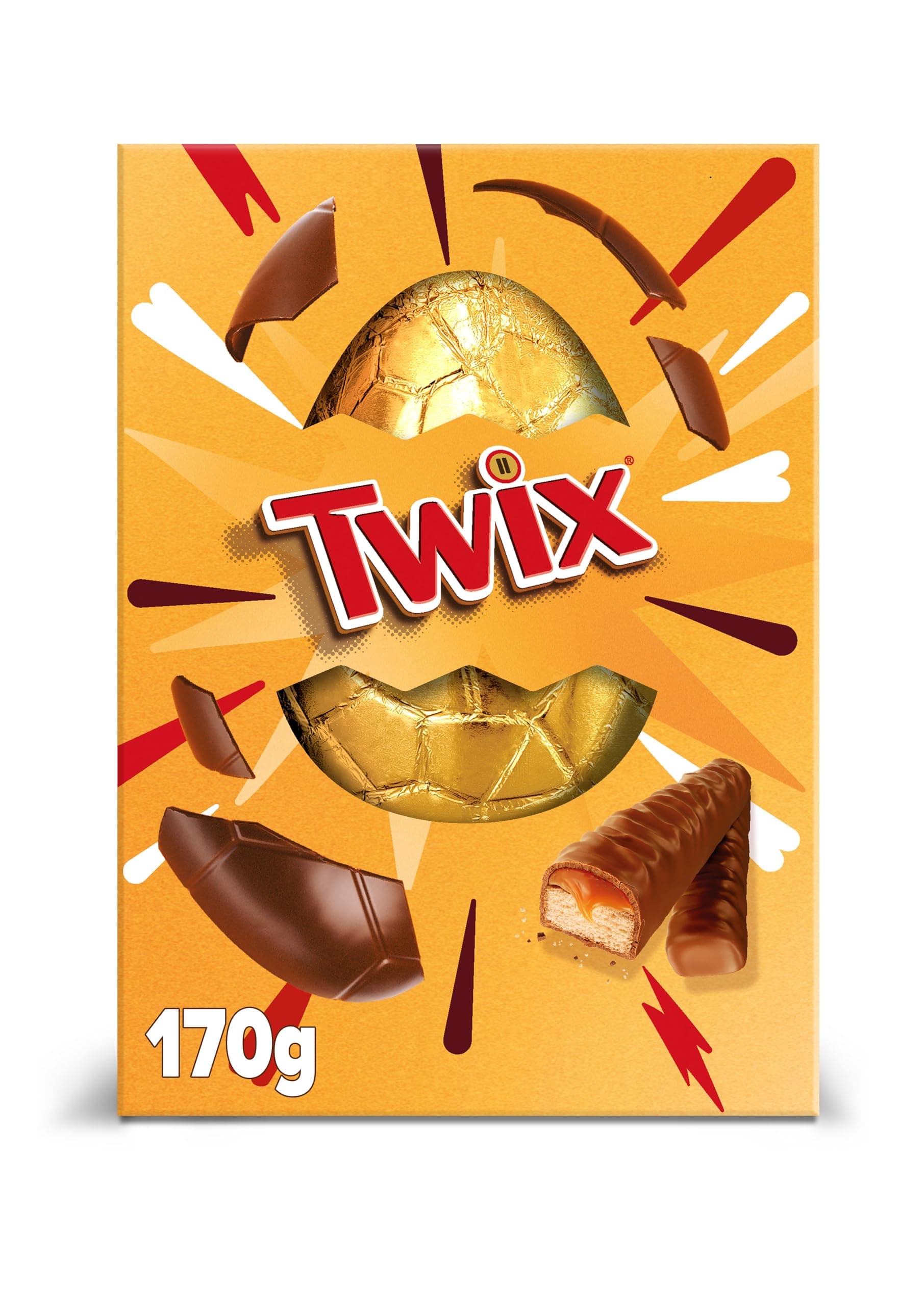 Twix Chocolate & Caramel Biscuits Large Easter Egg 170g