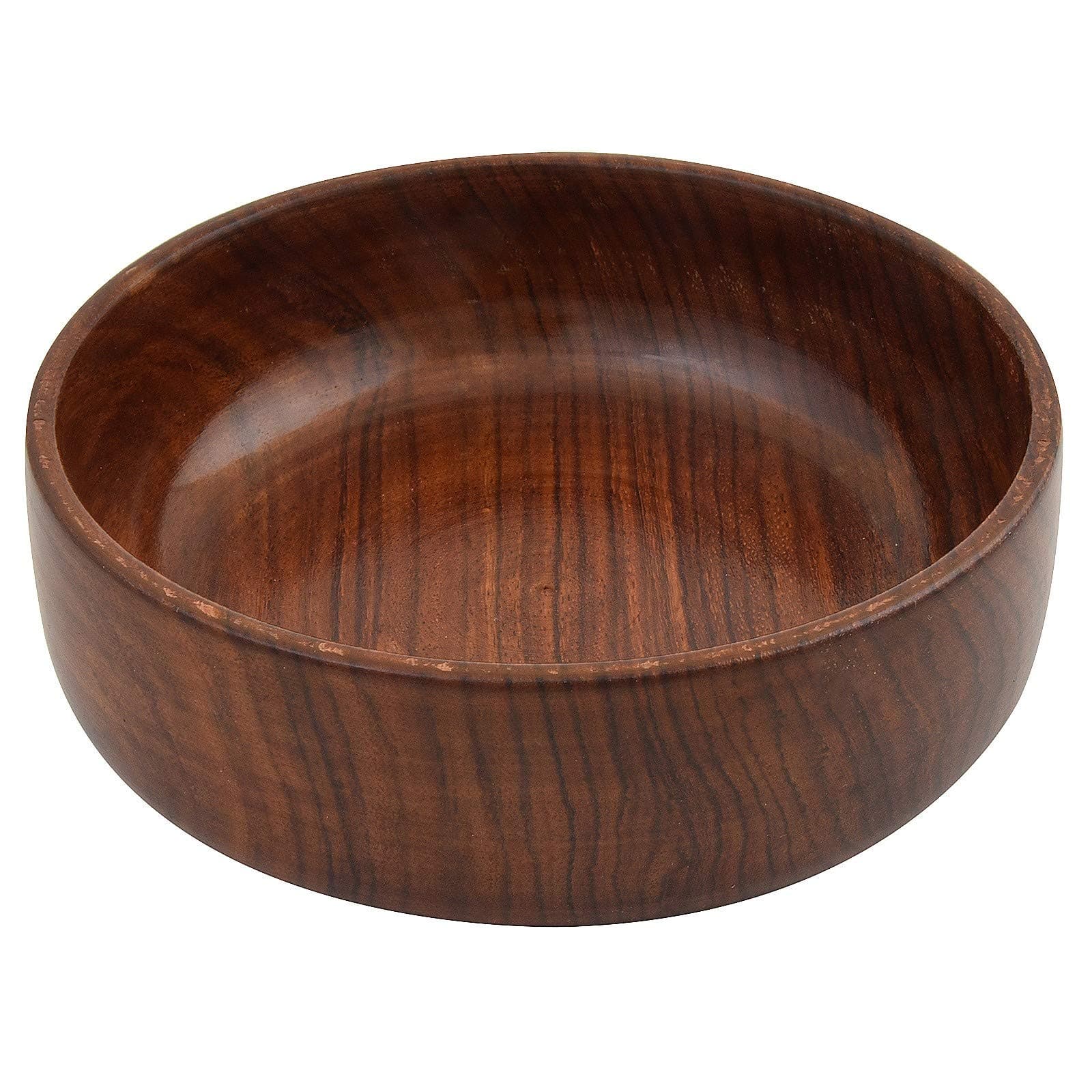 wood Solid Bowl, 1 Piece, Brown