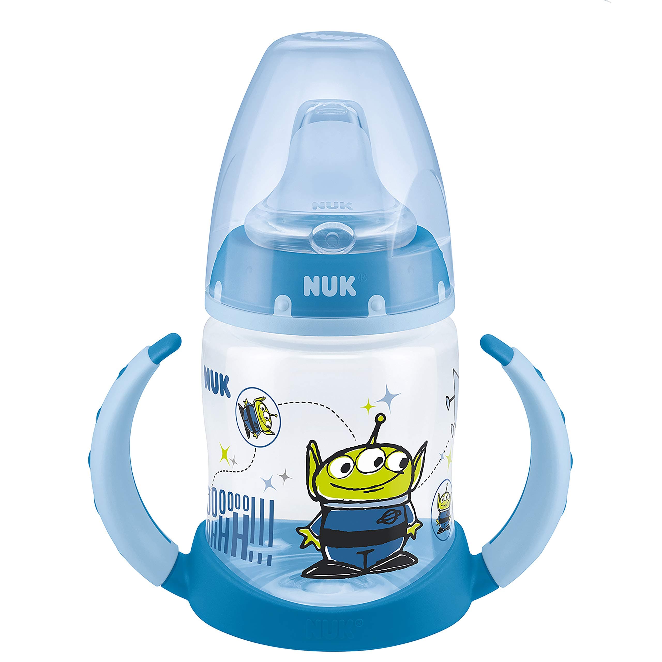 NUK Disney First Choice Learner Cup Sippy Cup | 6-18 Months | Leak-Proof Silicone Spout | Anti-Colic | BPA-Free | 150 ml | Alien (Toy Story)