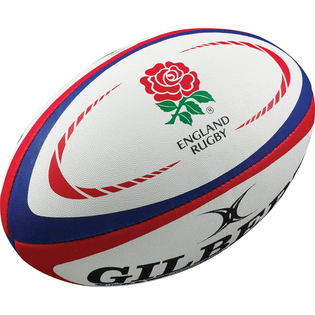 Gilbert England Rugby Replica Ball - White/Red, Mini