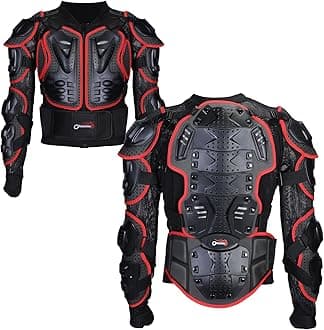 OHMOTOR Motorcycle Body Protective Jacket Armor Men, Motocross Riding Protective Gear,ATV Dirt Bike Chest Spine Protector