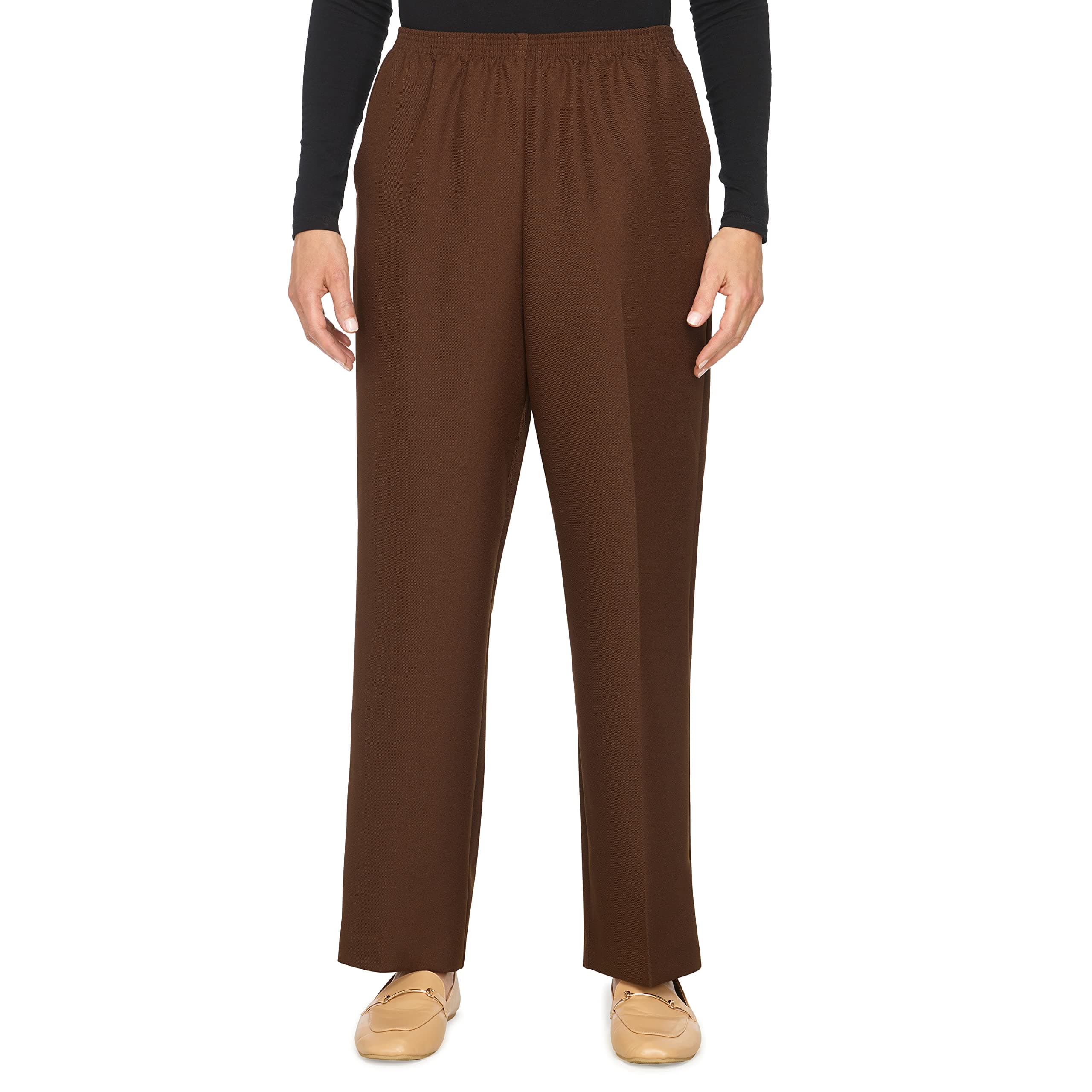 Alfred Dunner Women's Plus Size Poly Proportioned Medium Pant