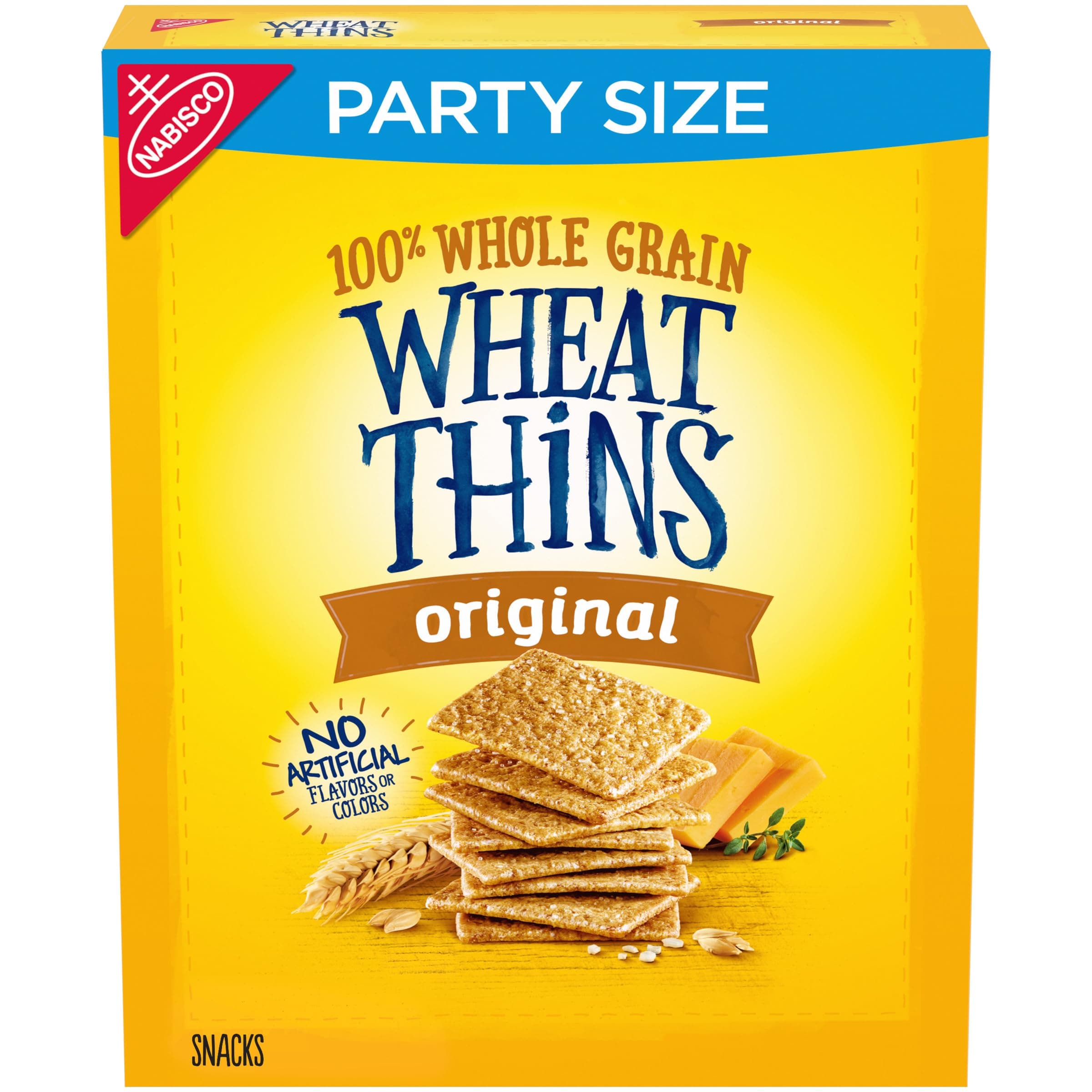 Original Snacks, Whole Grain Wheat Crackers, Snack Crackers, Party Size, 20 oz Box