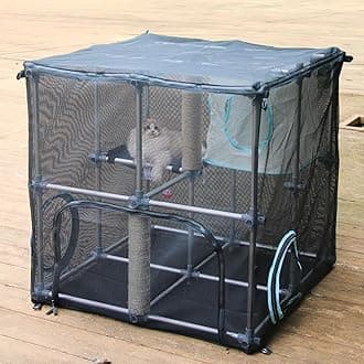 INTURN Catio Outdoor Cat Enclosure,Compact Kit for Outdoor and Indoor(Compact Kit)
