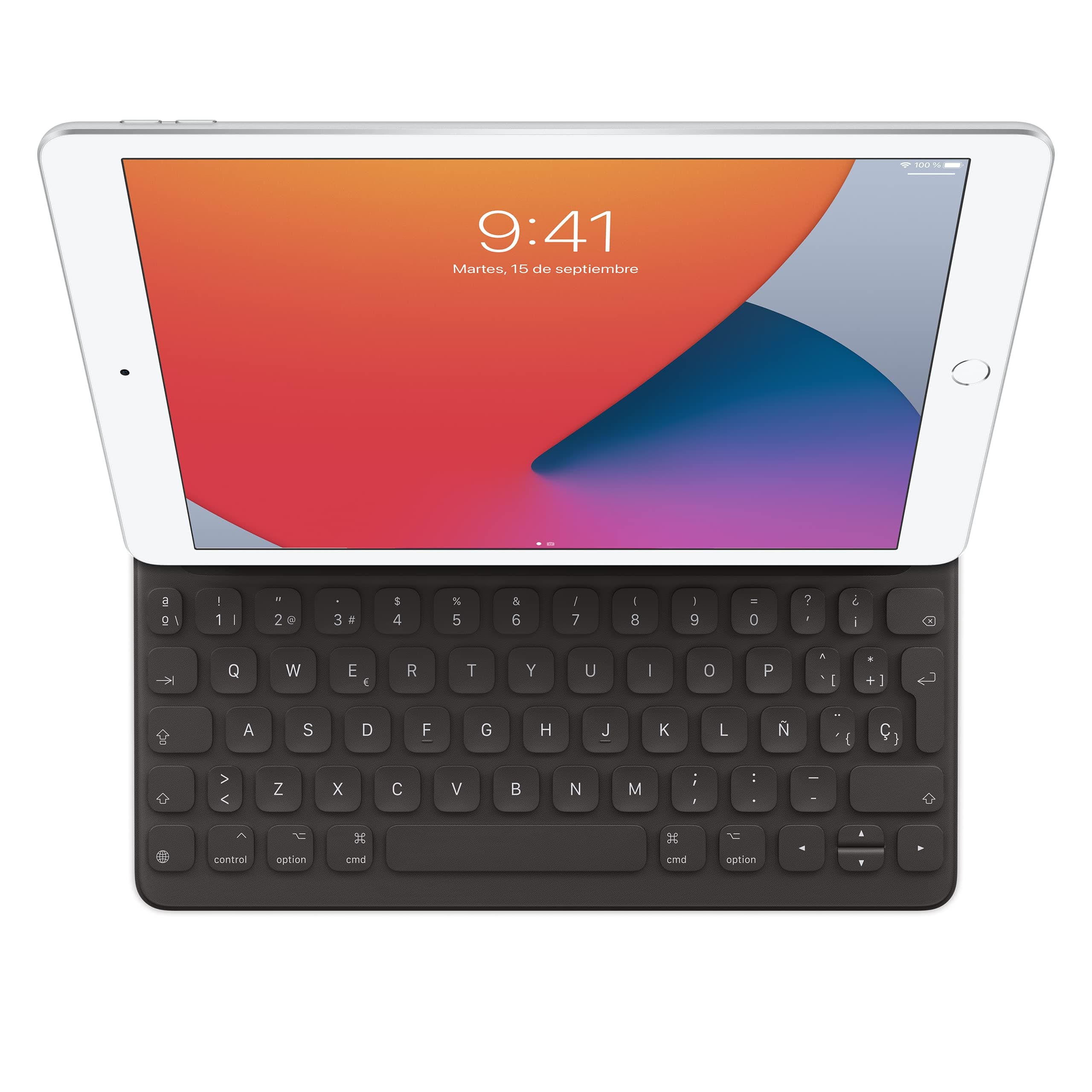 Smart Keyboard: iPad Keyboard and case for iPad Pro 10.5-inch, iPad Air (3rd Generation), and iPad (7th, 8th, and 9th Generation), Comfortable Typing Experience, Spanish - Black
