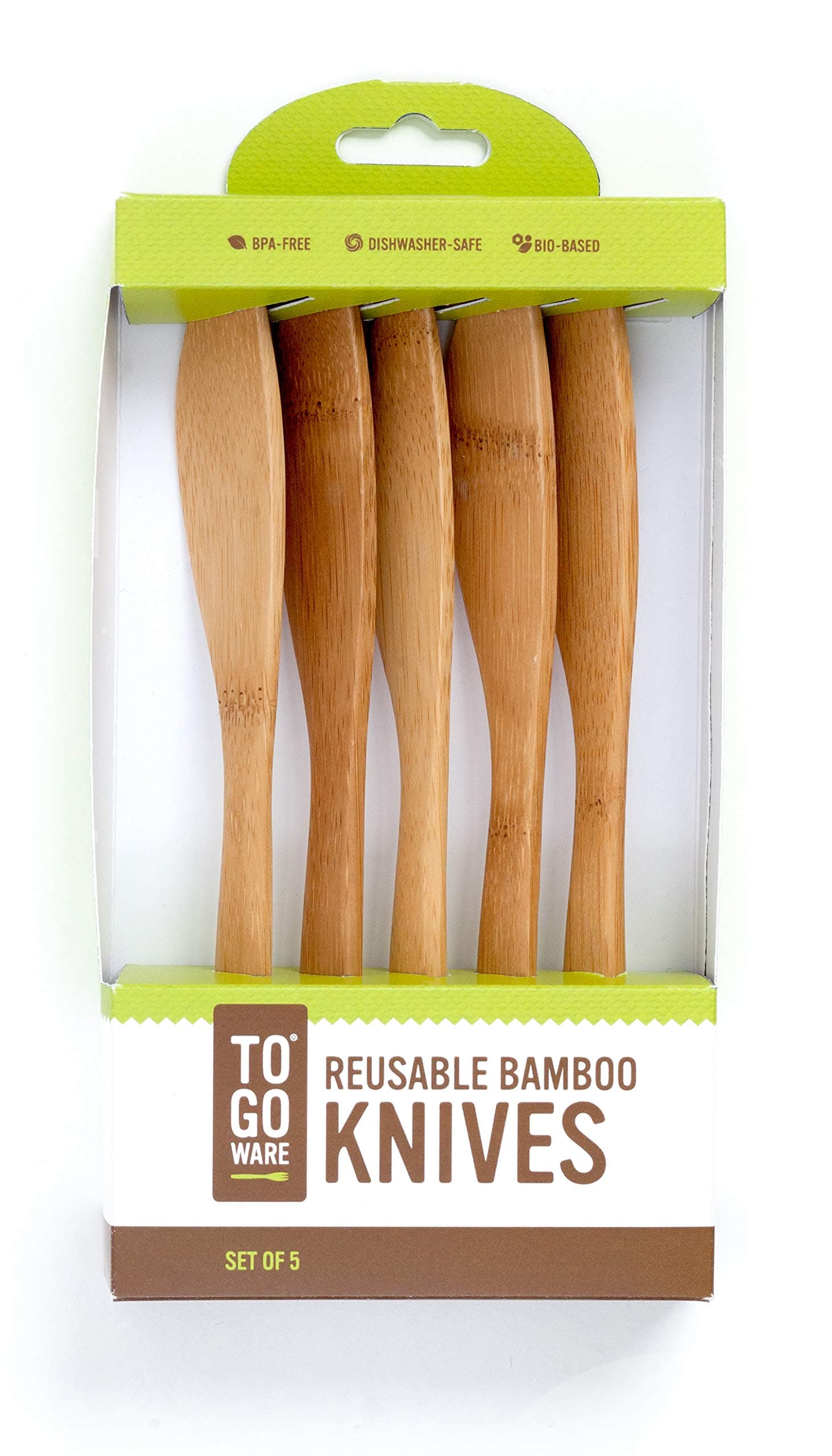 To-Go Ware - Eco-Friendly Reusable Bamboo Knives - Set of 5