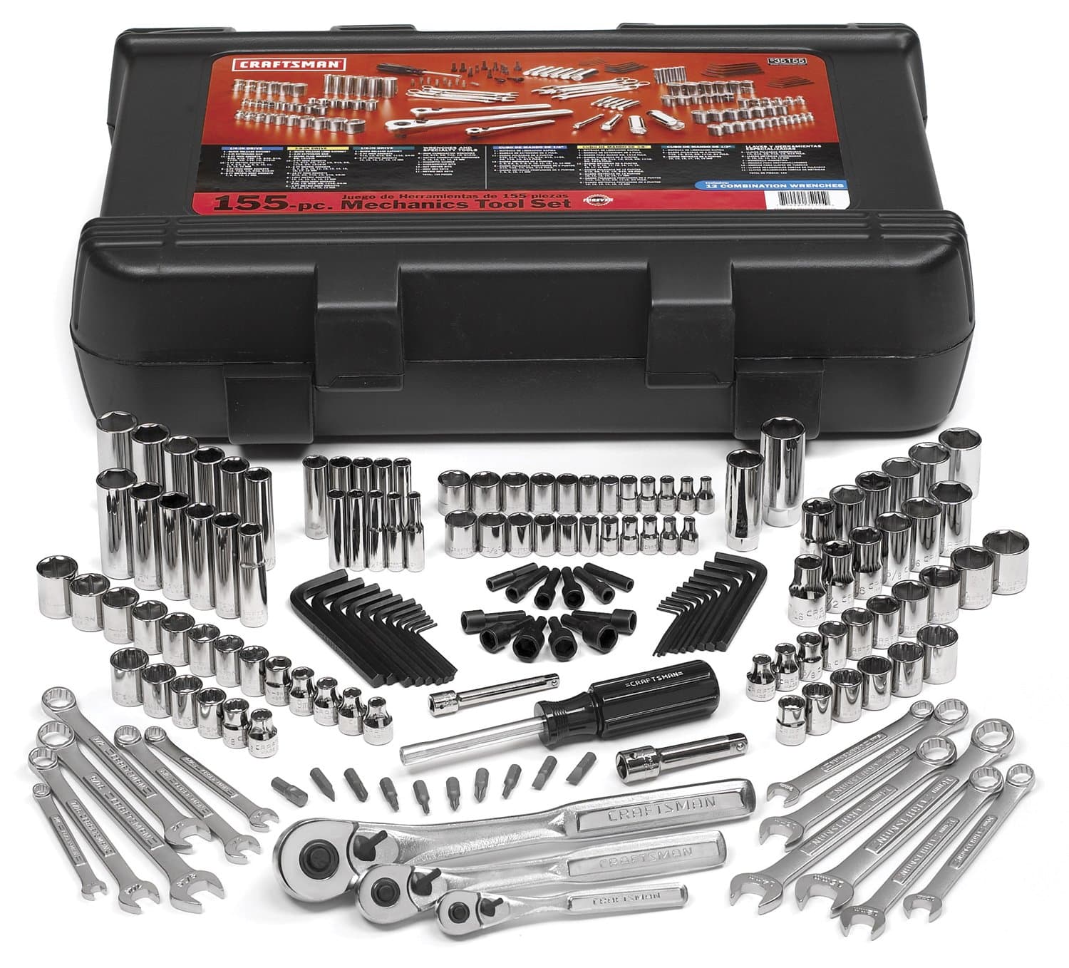 Craftsman 9-35155 Mechanics Tool Set, 155-Piece