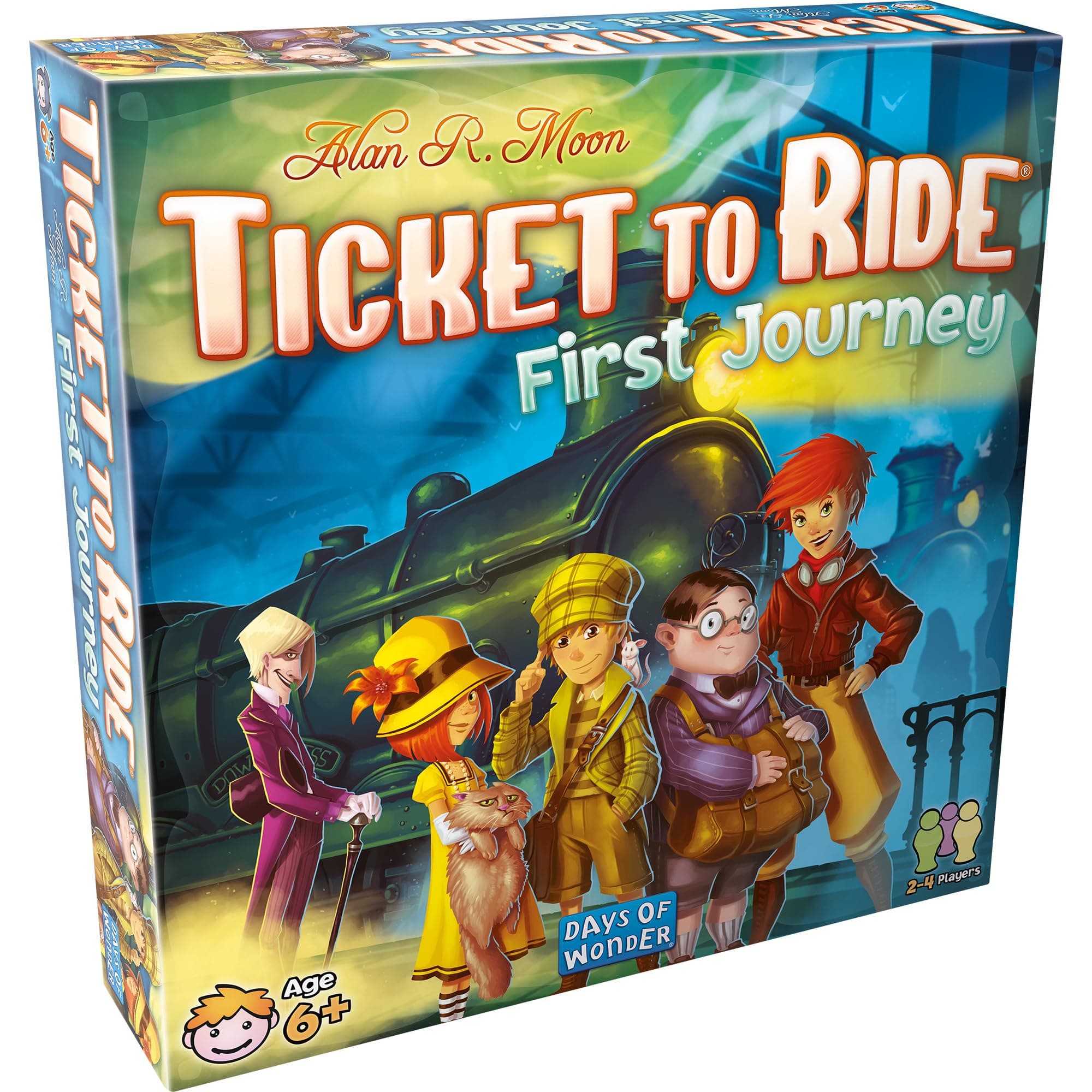 Ticket to Ride First Journey Board Game - Fun and Easy for Young Explorers! Train Strategy Game, Family Game for Kids & Adults, Ages 6+, 2-4 Players, 15-30 Min Playtime