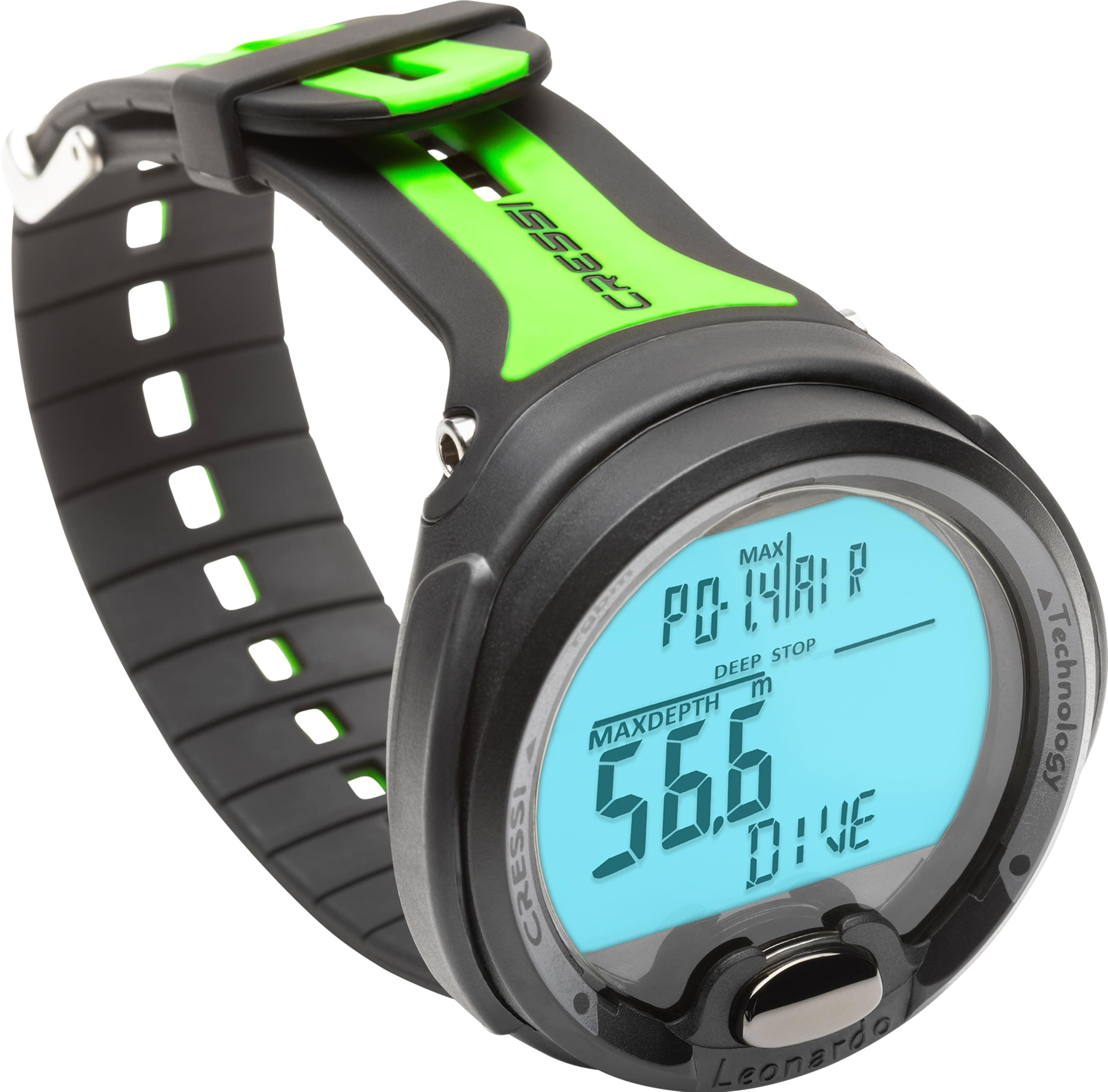 Leonardo 2.0 Underwater Single-Button Scuba Dive Computer, 3 Modes: Air, Nitrox, Gage, User-Friendly Menu - Designed and Made in Italy