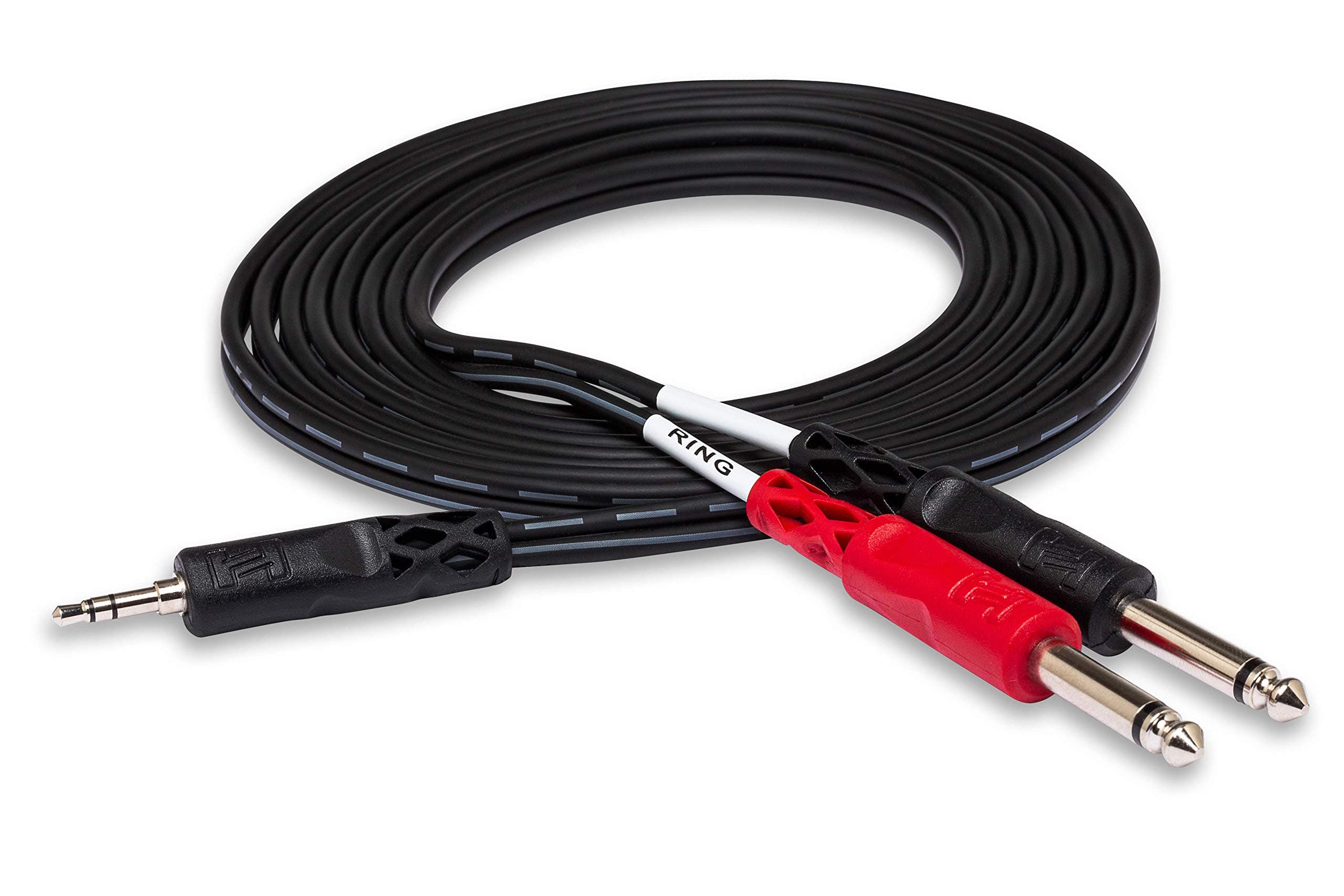 CMP-159 Stereo Breakout Cable, 3.5 mm TRS to Dual 1/4 Inch TS, 10 Feet