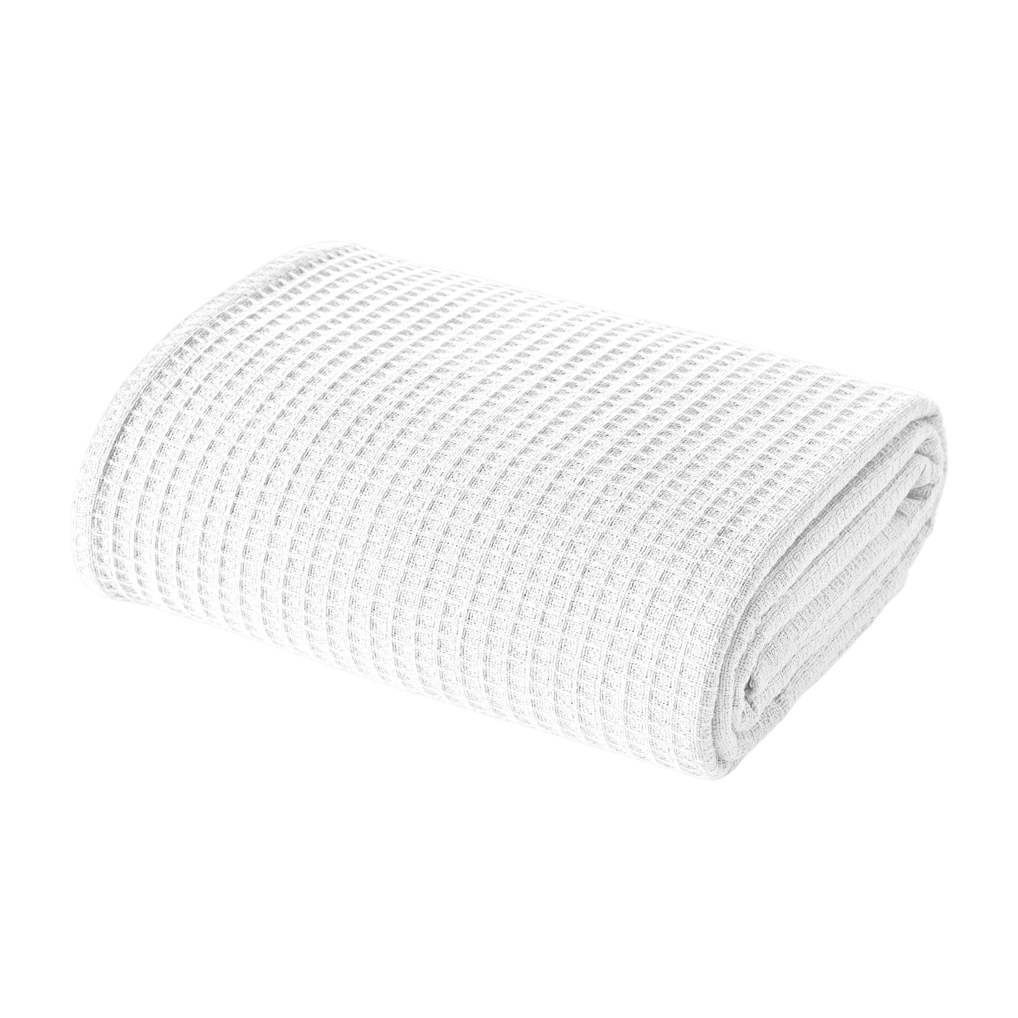 Modern Threads100% Cotton Waffle Thermal Blanket, White, Full/Queen